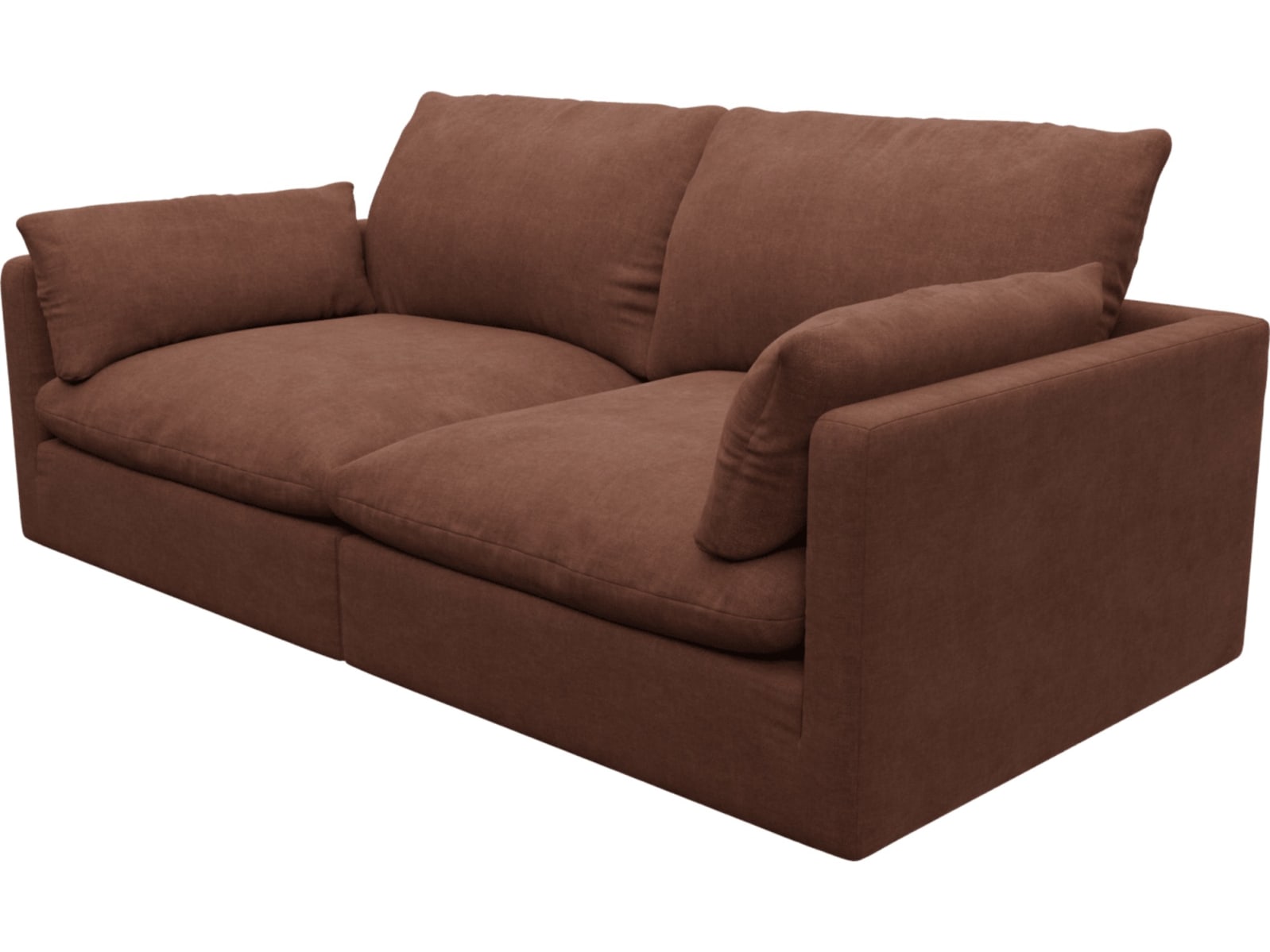 Willow Muse Rust Modular Sofa - 2 Seater color Muse Rust