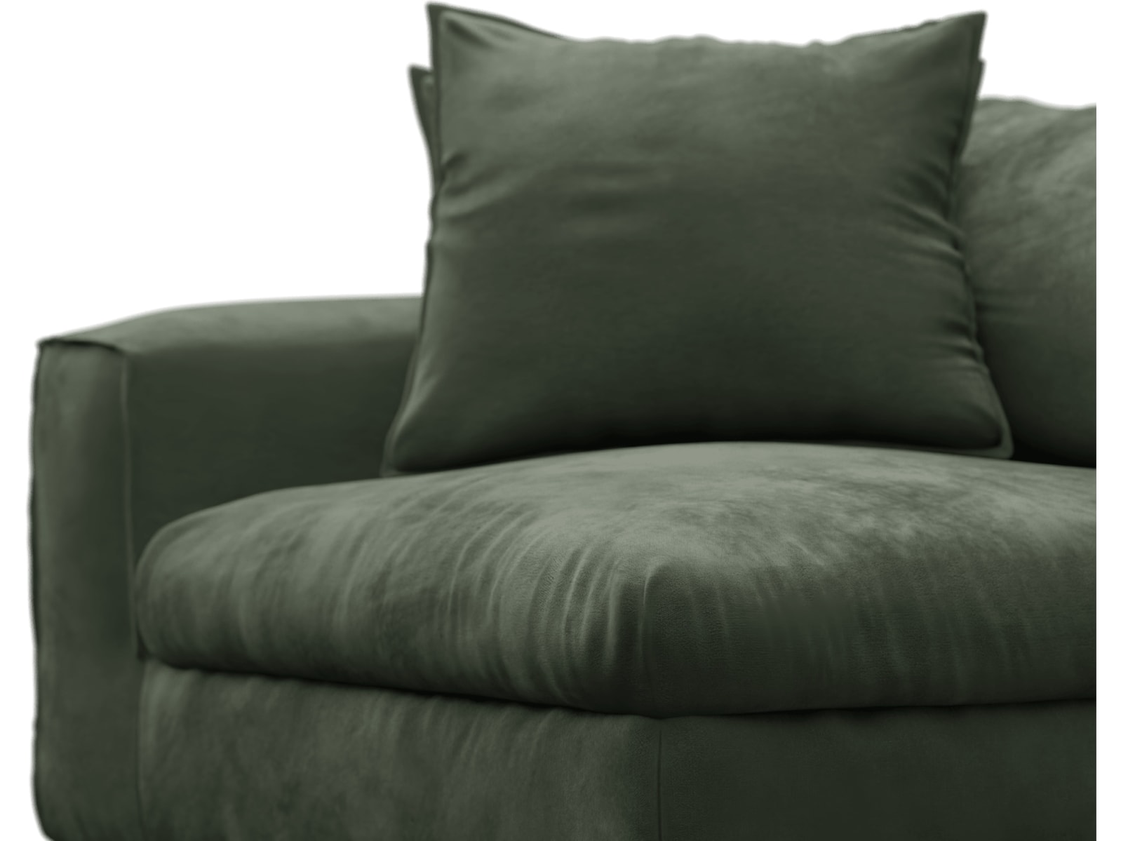 Tully Muse Forest Left Arm Facing Chair Module color Muse Forest