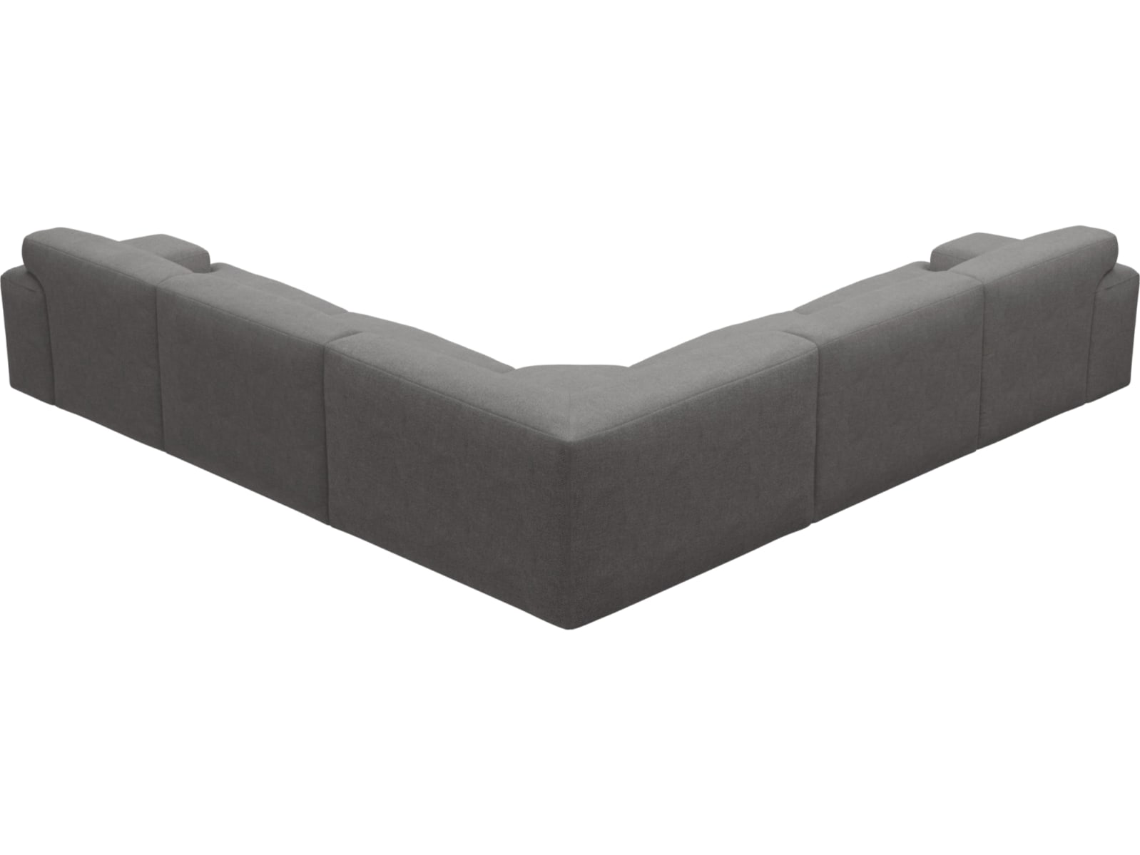 Copenhagen California Slate Sofa - 5 Seater Wedge Corner Sofa color California Slate