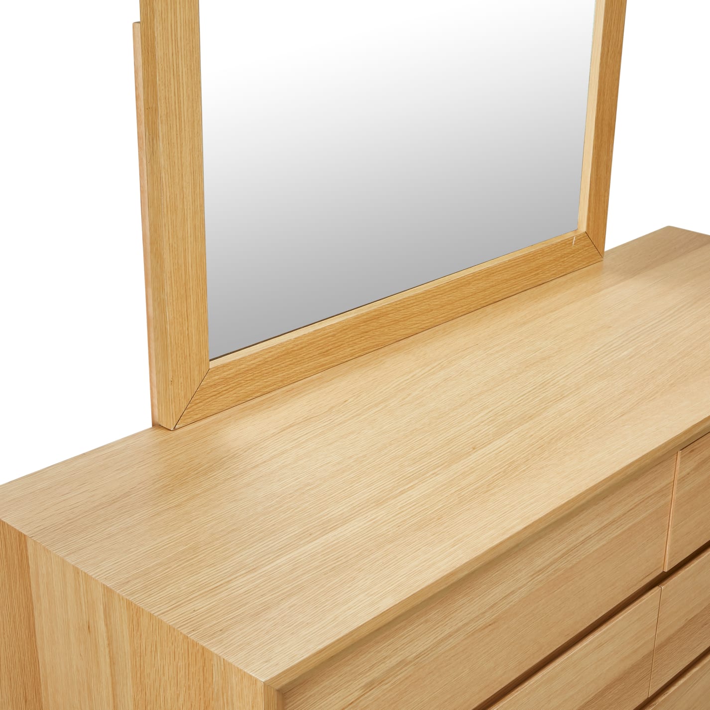 Morgan Dresser With Mirror Oak color Natural