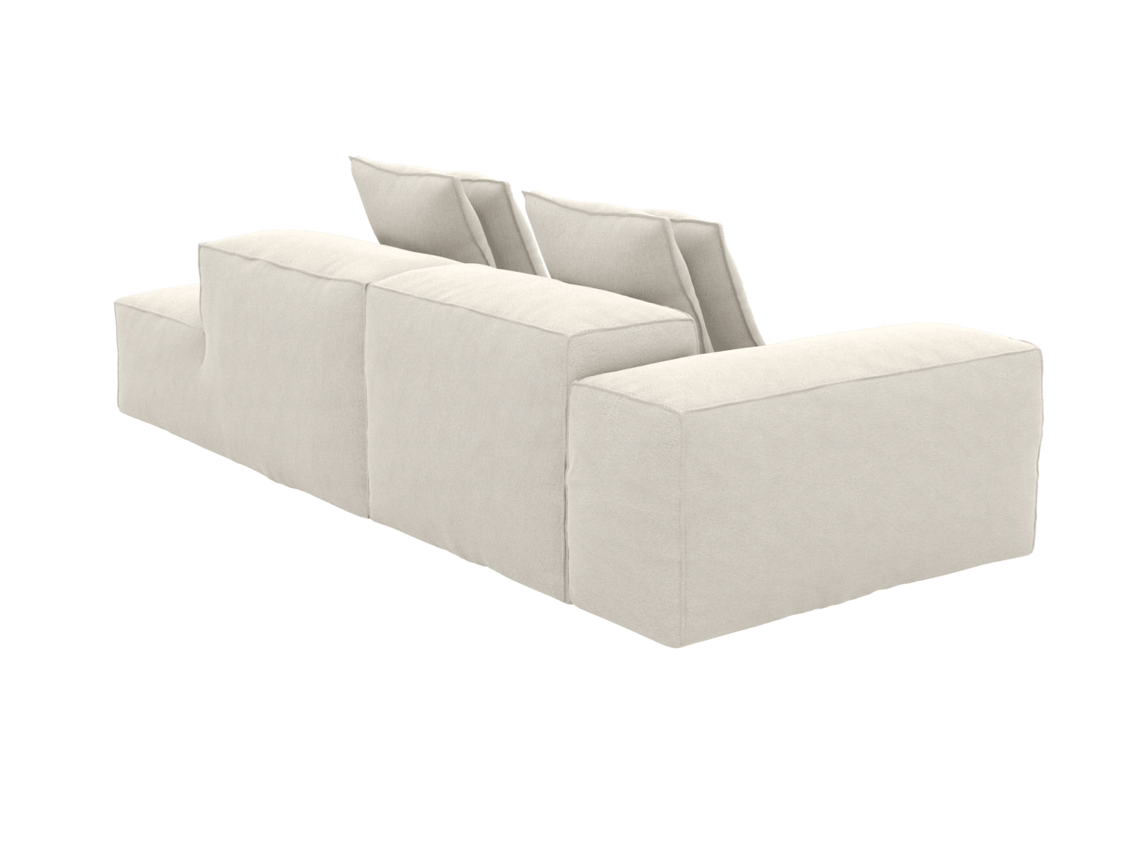 Riley California Ivory Modular Sofa - 1x Arm, 1x Armless, 1x Right Terminal color California Ivory