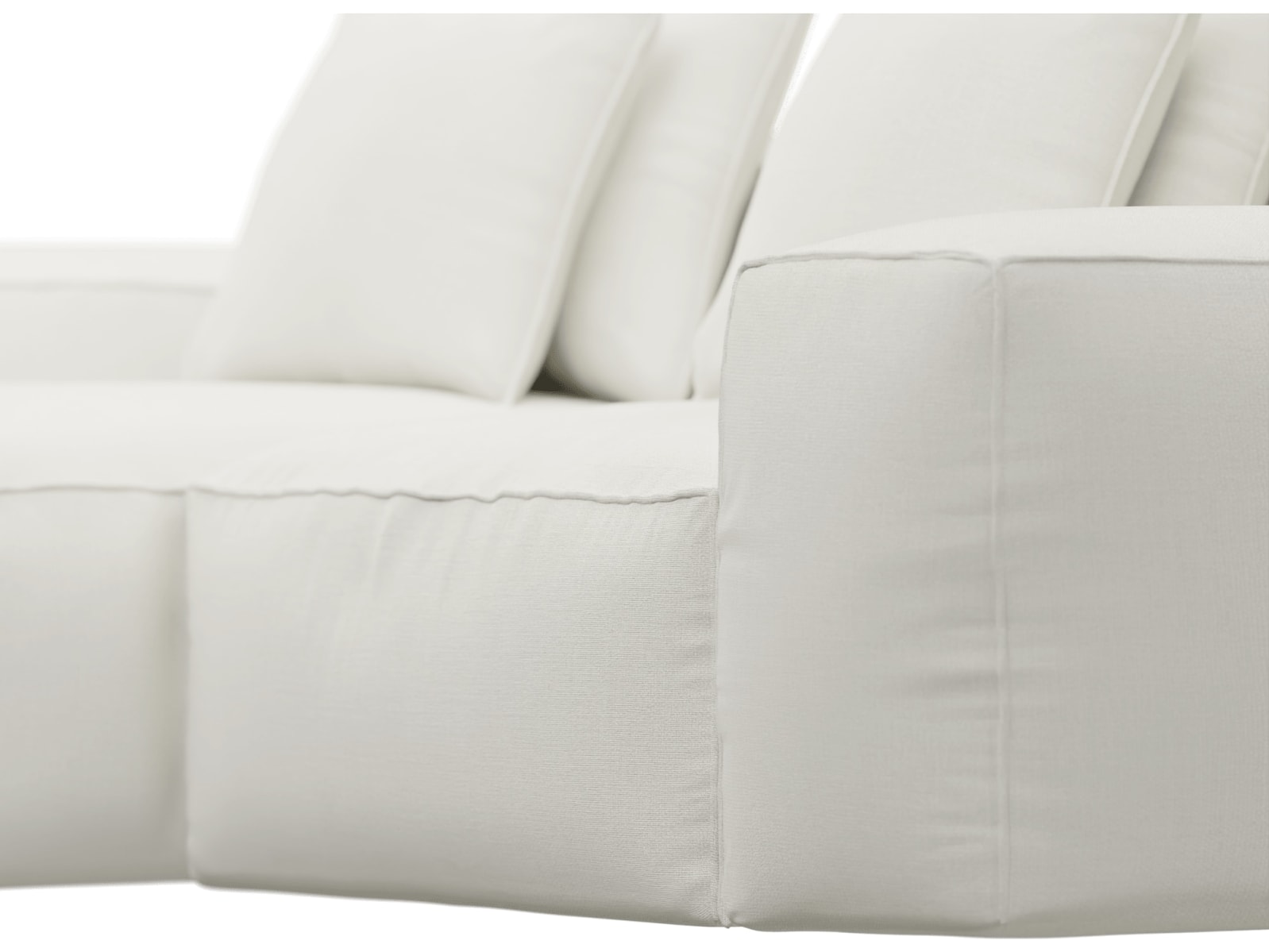 Riley Tribute Shell Modular Sofa - 2 Seater Chaise color Tribute Shell