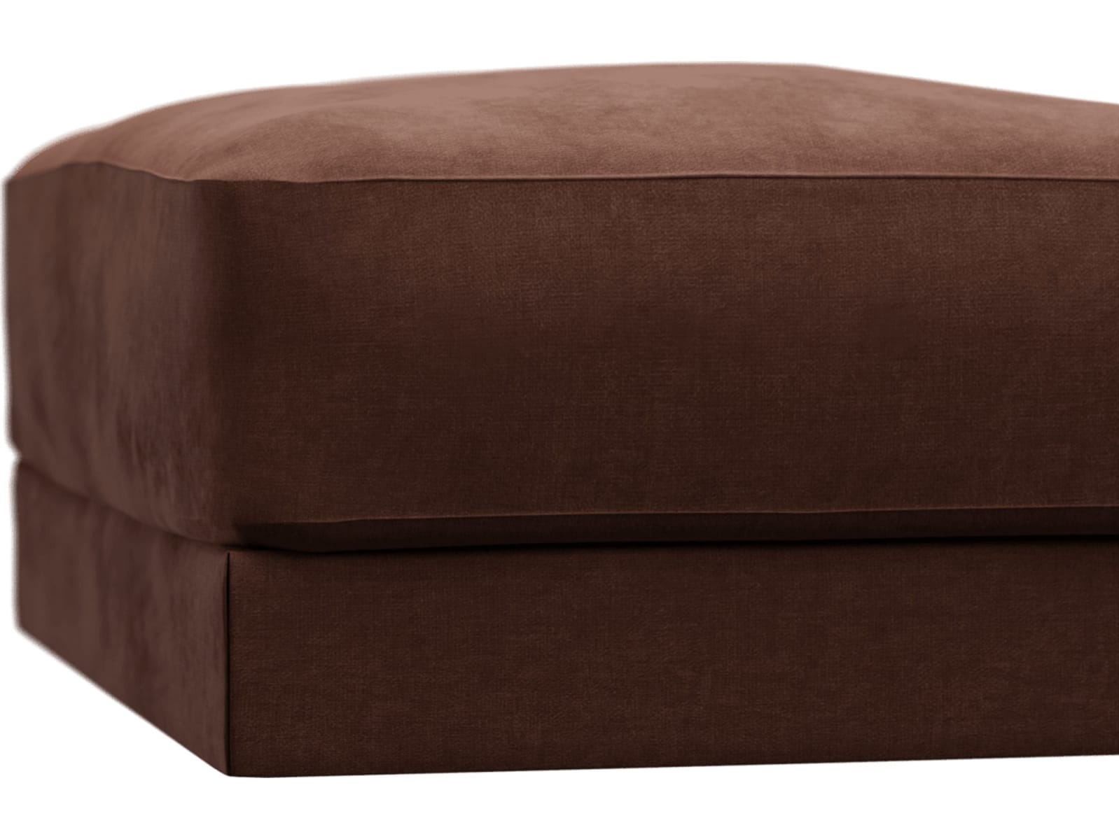 Monica Muse Rust Ottoman color Muse Rust