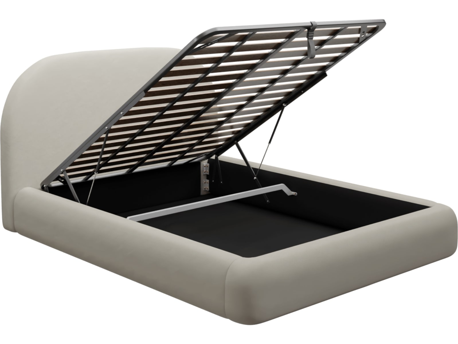 Capri Gas Lift Bed California Ivory color California Ivory