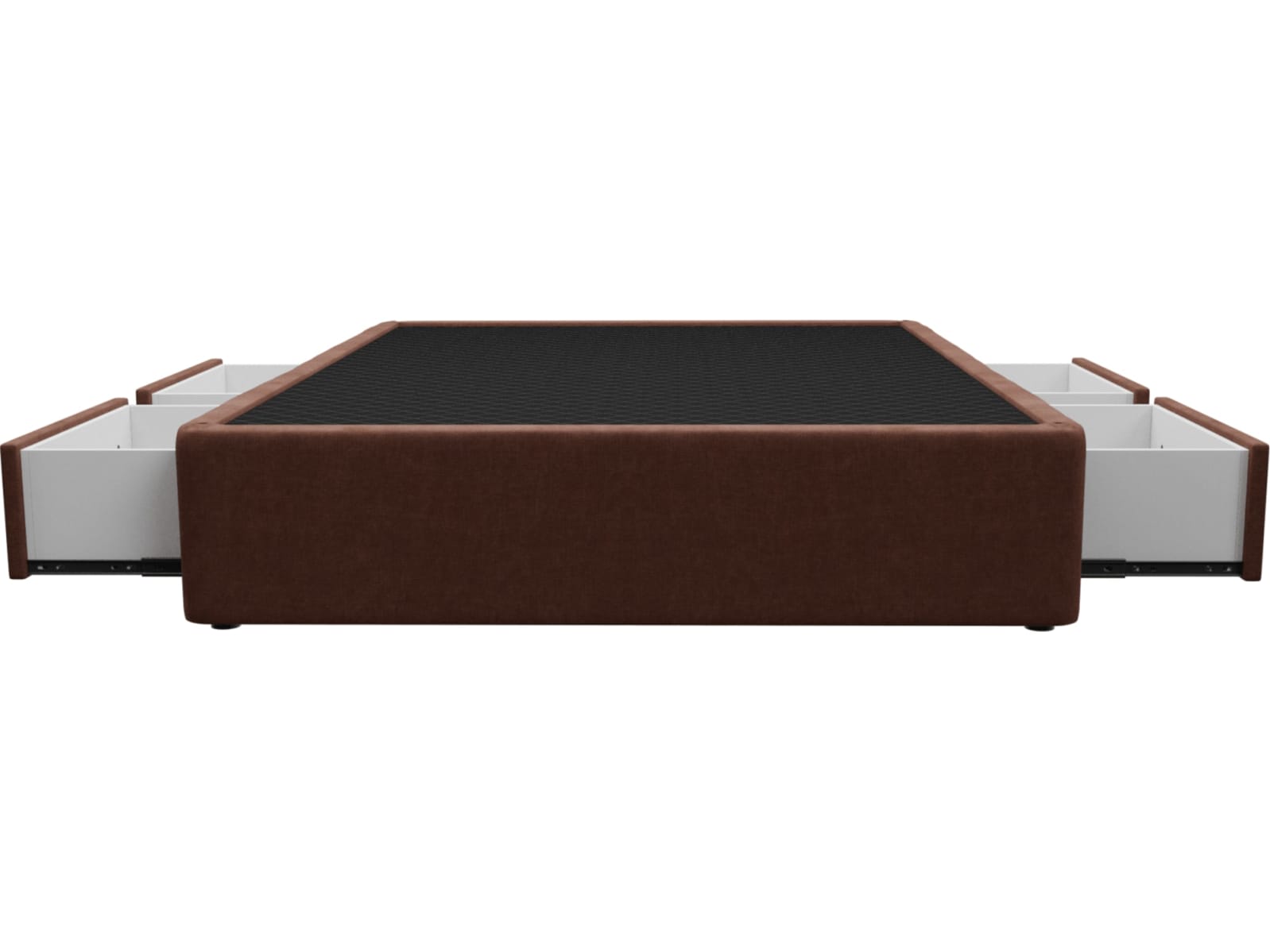 Zenith Storage Drawer Bed Base Muse Rust color Muse Rust