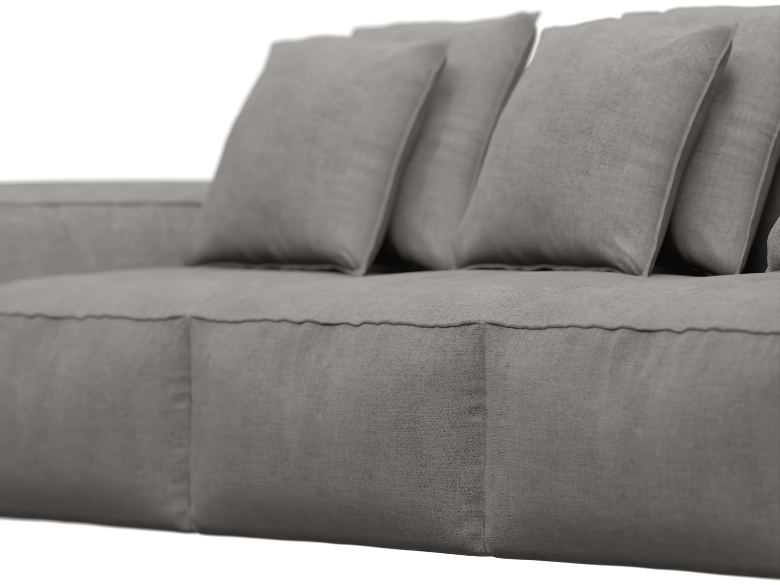 Riley Isla Soft Grey Modular Sofa - 3 Seater color Isla Soft Grey
