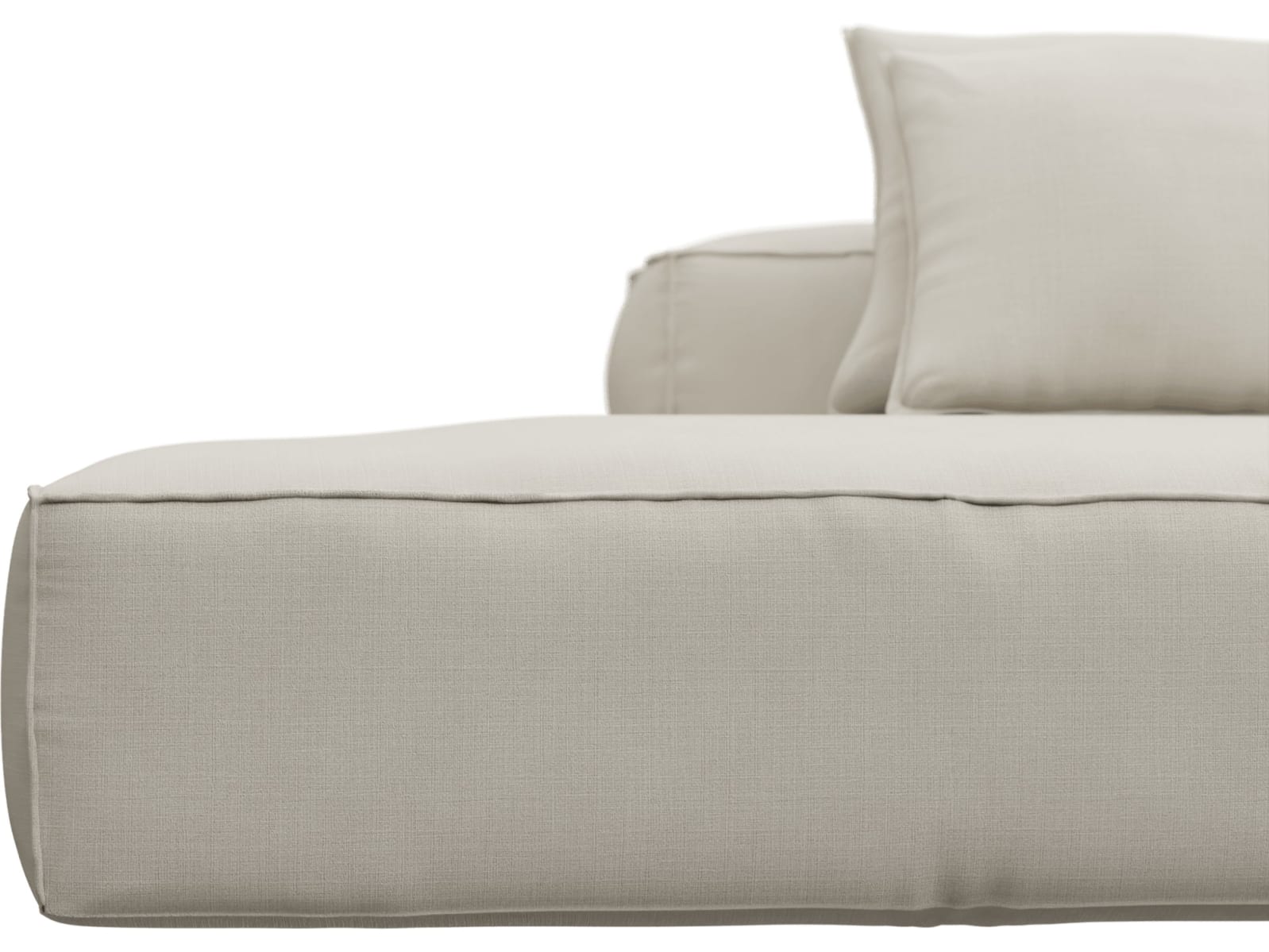 Riley Toorak Pearl Modular Sofa - 1x Arm, 1x Armless, 1x Left Terminal color Toorak Pearl