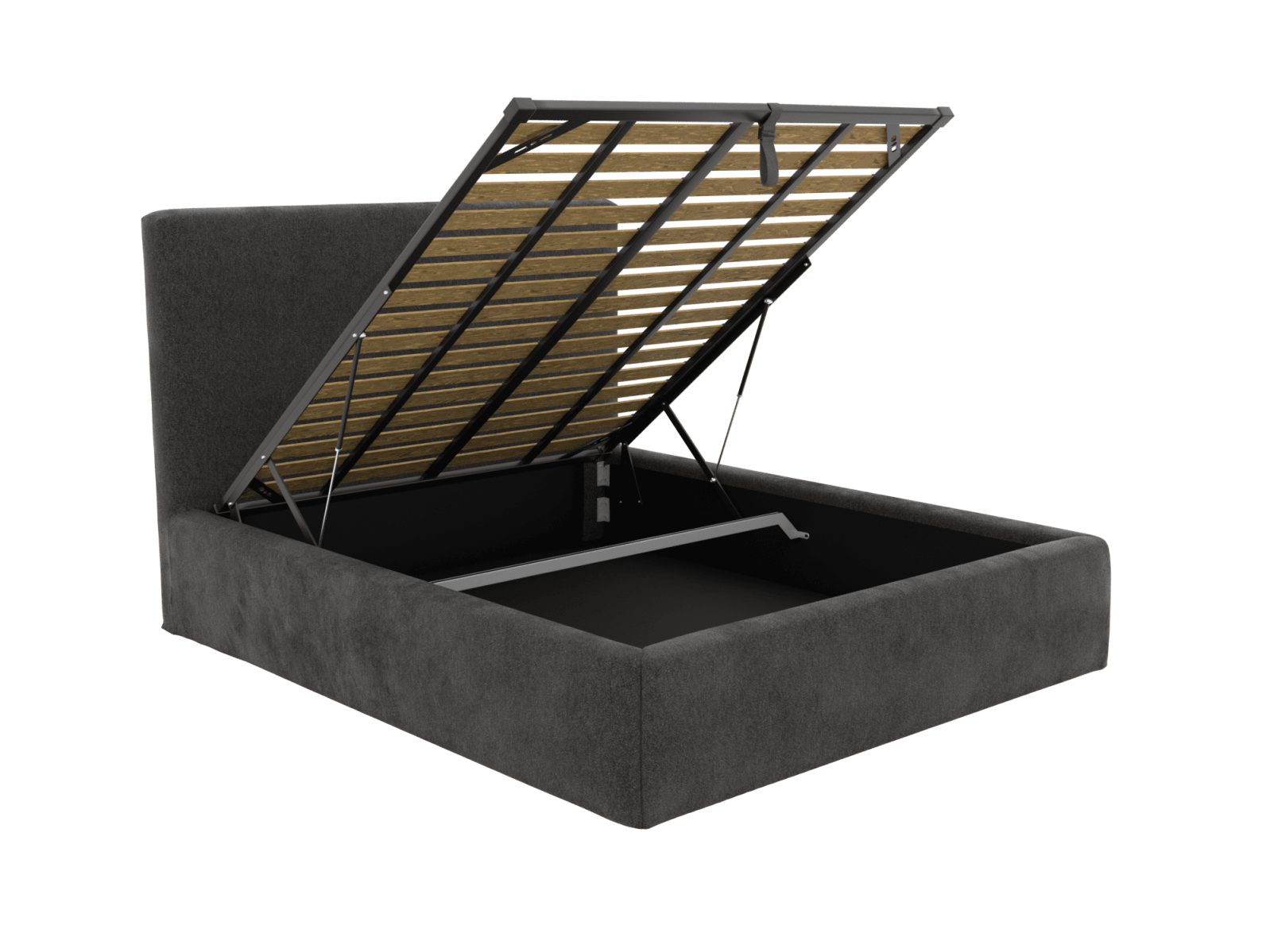 Willow Gas Lift Bed California Charcoal color California Charcoal