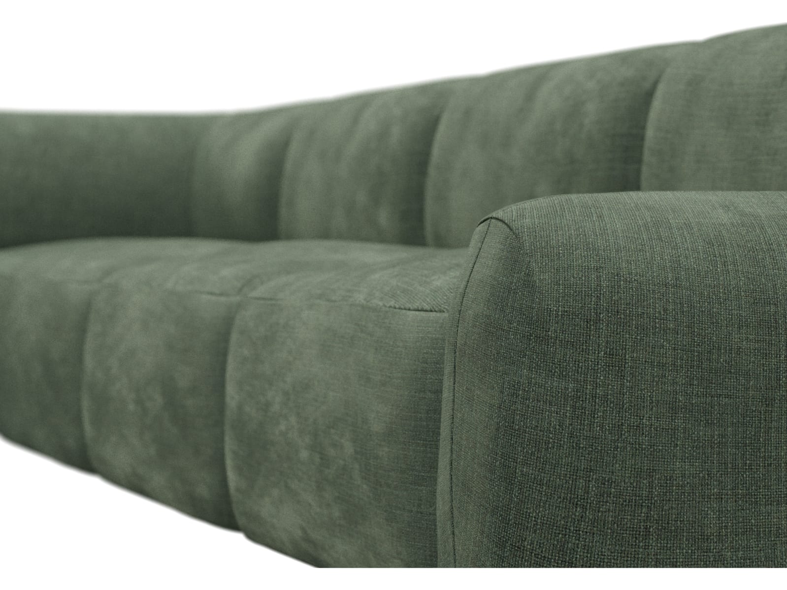 Beckett Tribute Dark Jade Modular Sofa - 7 Piece color Tribute Dark Jade
