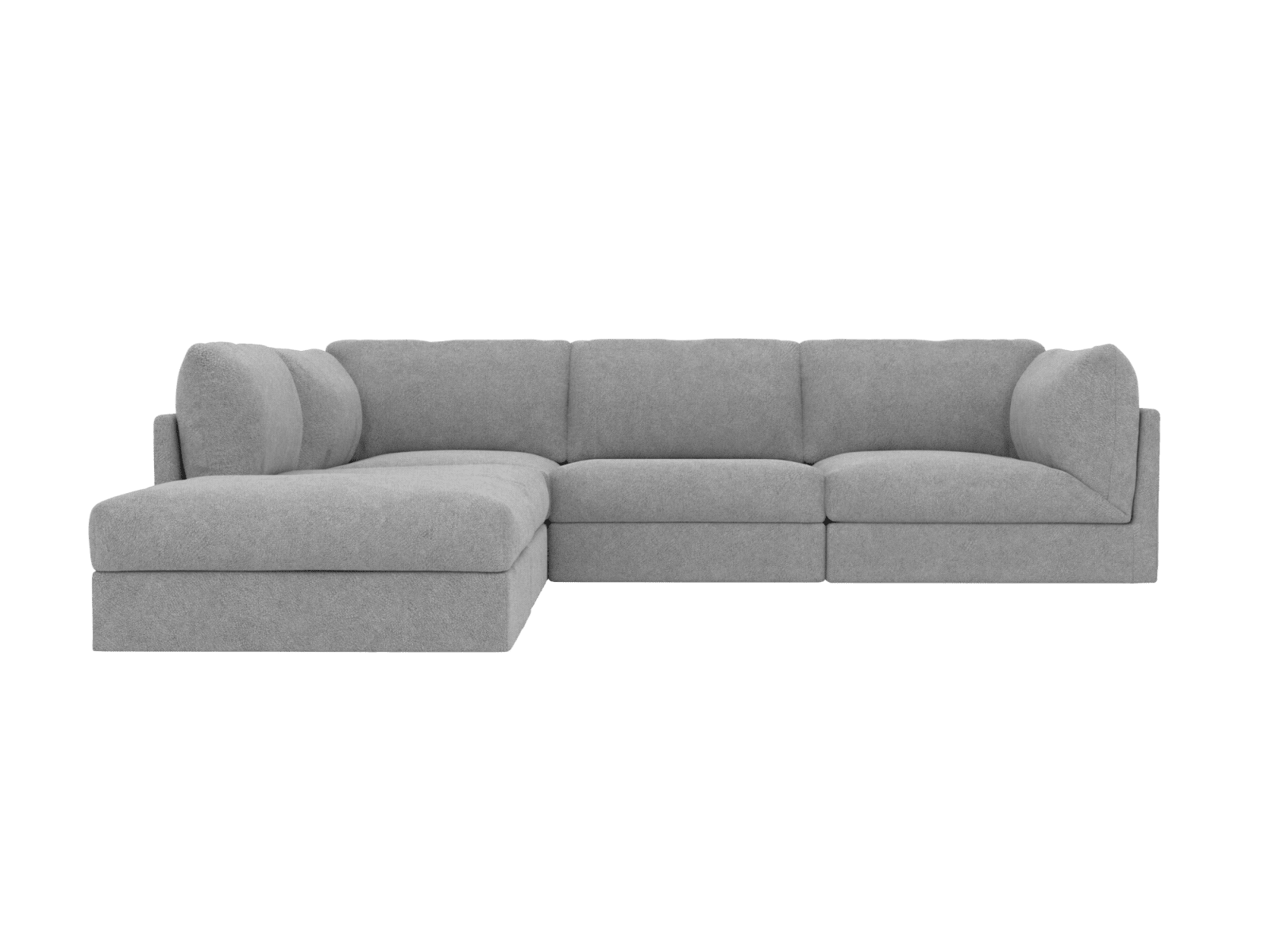 Finley California Slate Modular Sofa - 5 Seater LAF Terminal color California Slate