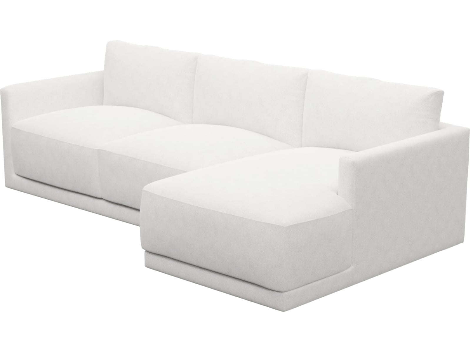 Haven Apt Noa Fog Chaise Sofa color Noa Fog