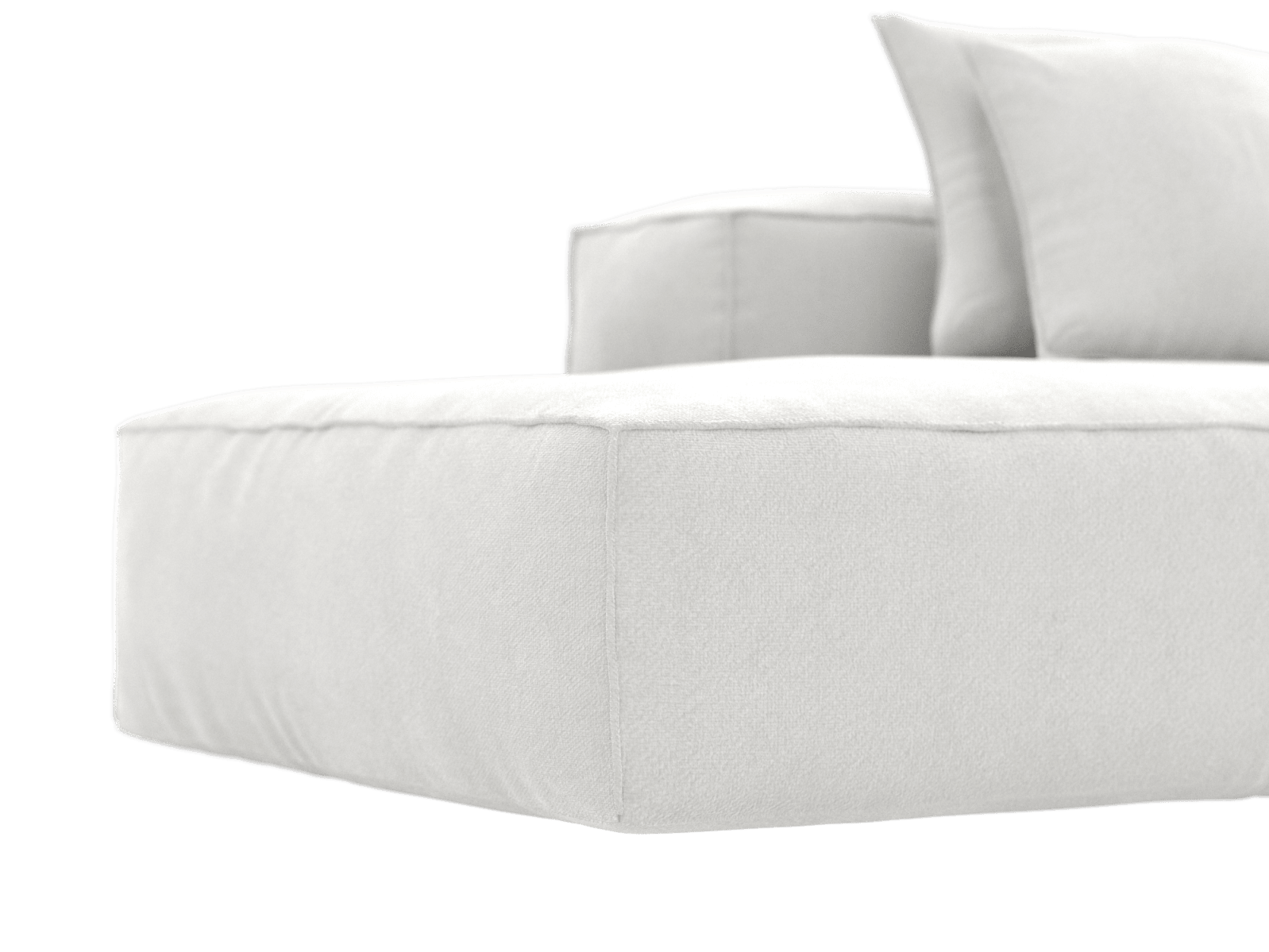 Riley Muse Frost Terminal Left Sofa Module color Muse Frost
