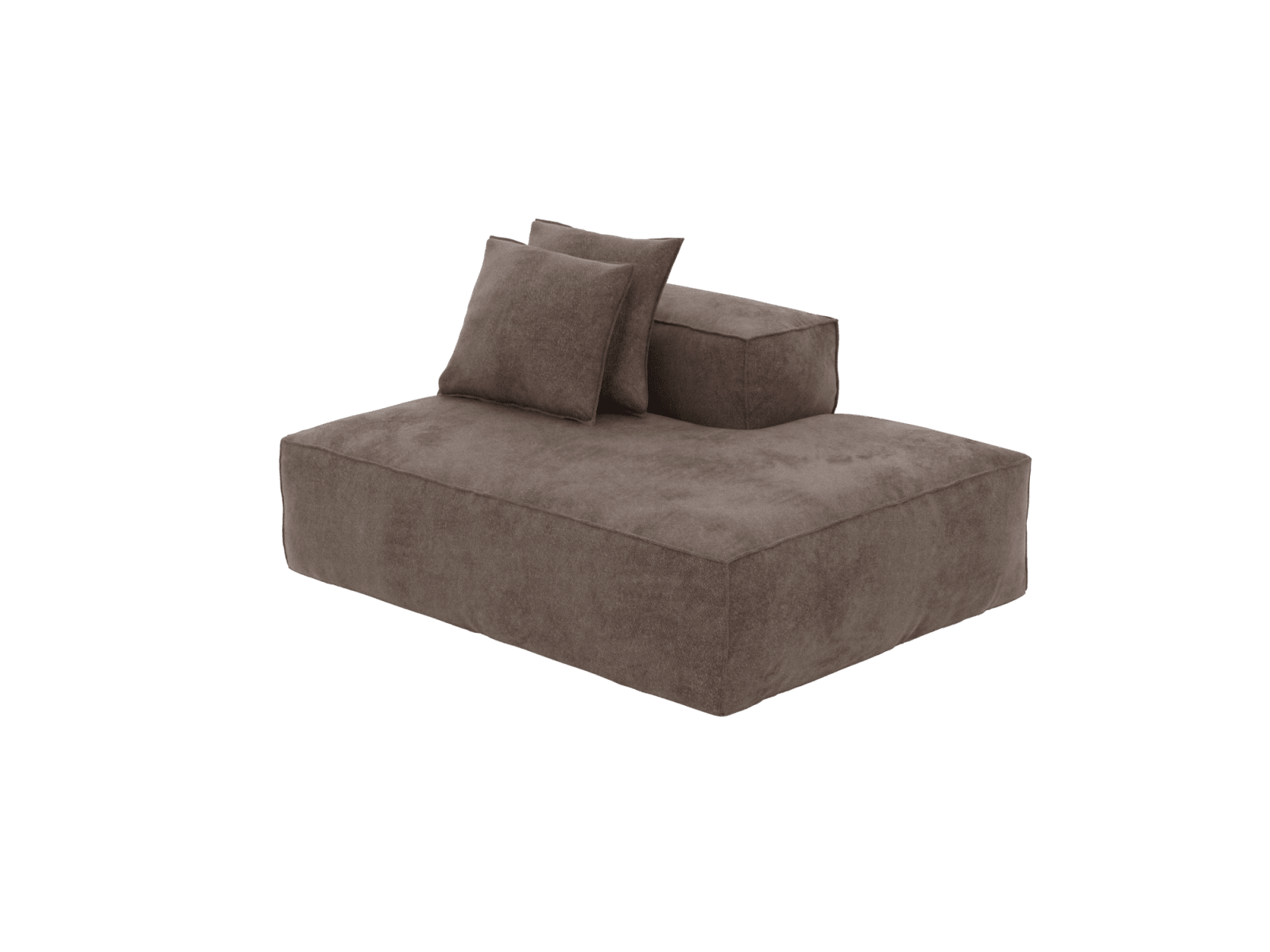 Riley Muse Mink Terminal Right Sofa Module color Muse Mink