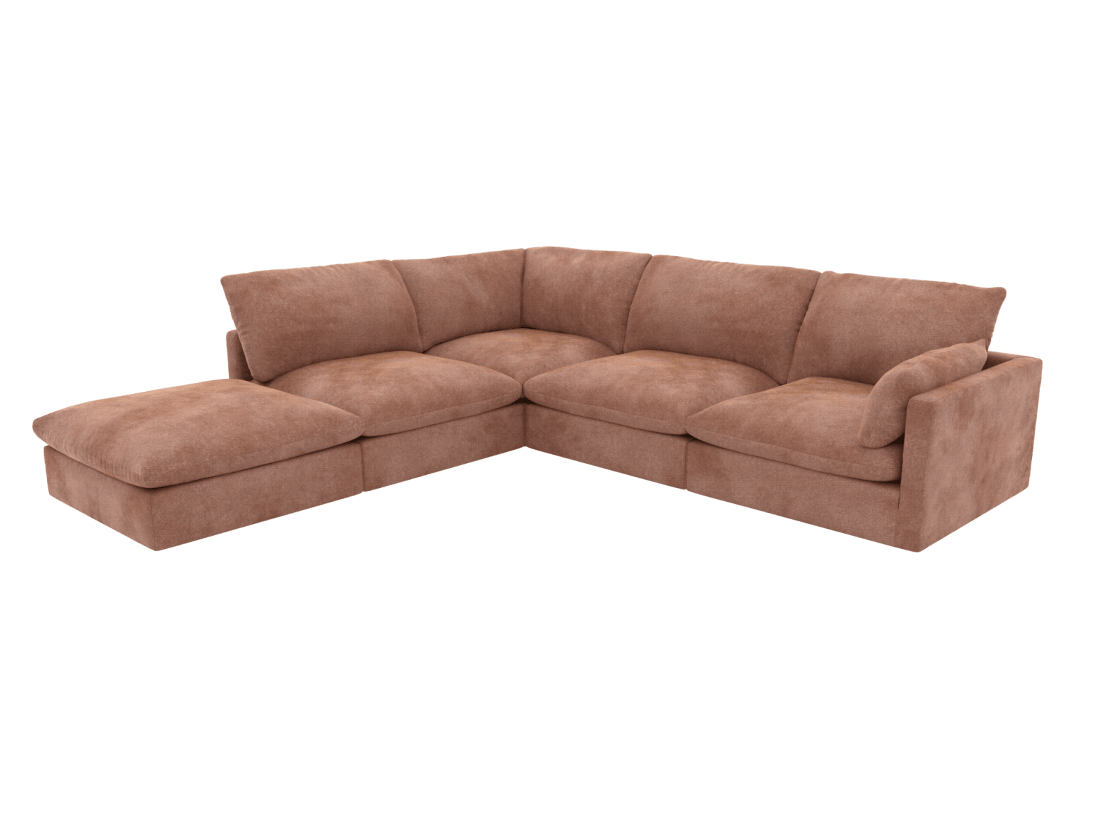 Willow Muse Dusk Modular Sofa - 5 Seater LAF Terminal color Muse Dusk