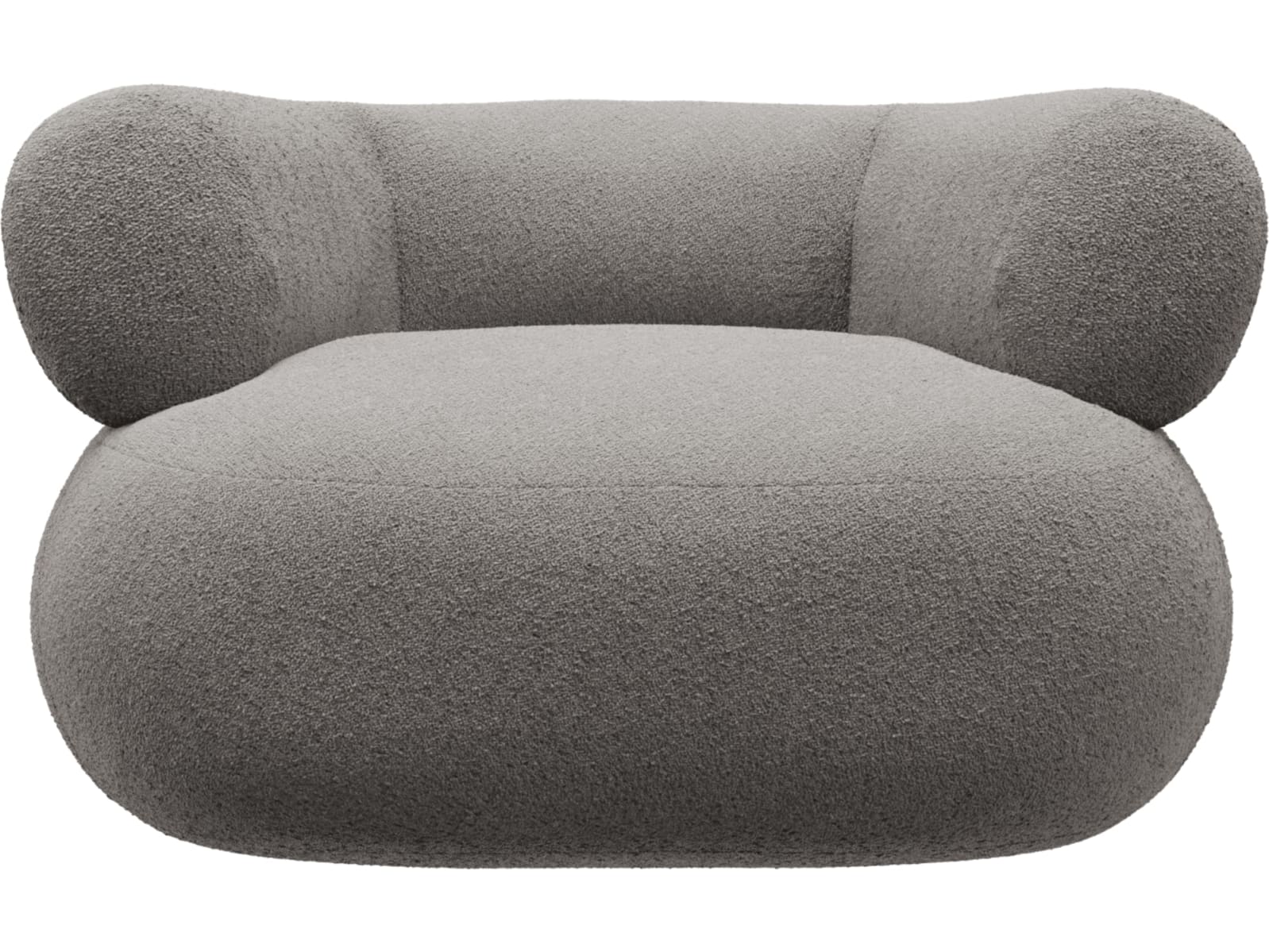 Colette Boucle Pumice Swivel Armchair color Boucle Pumice