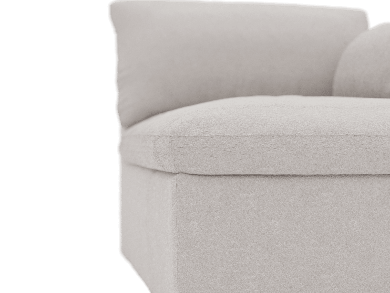 Retreat Boucle Pumice Chaise Sofa Right Arm Facing Module color Boucle Pumice