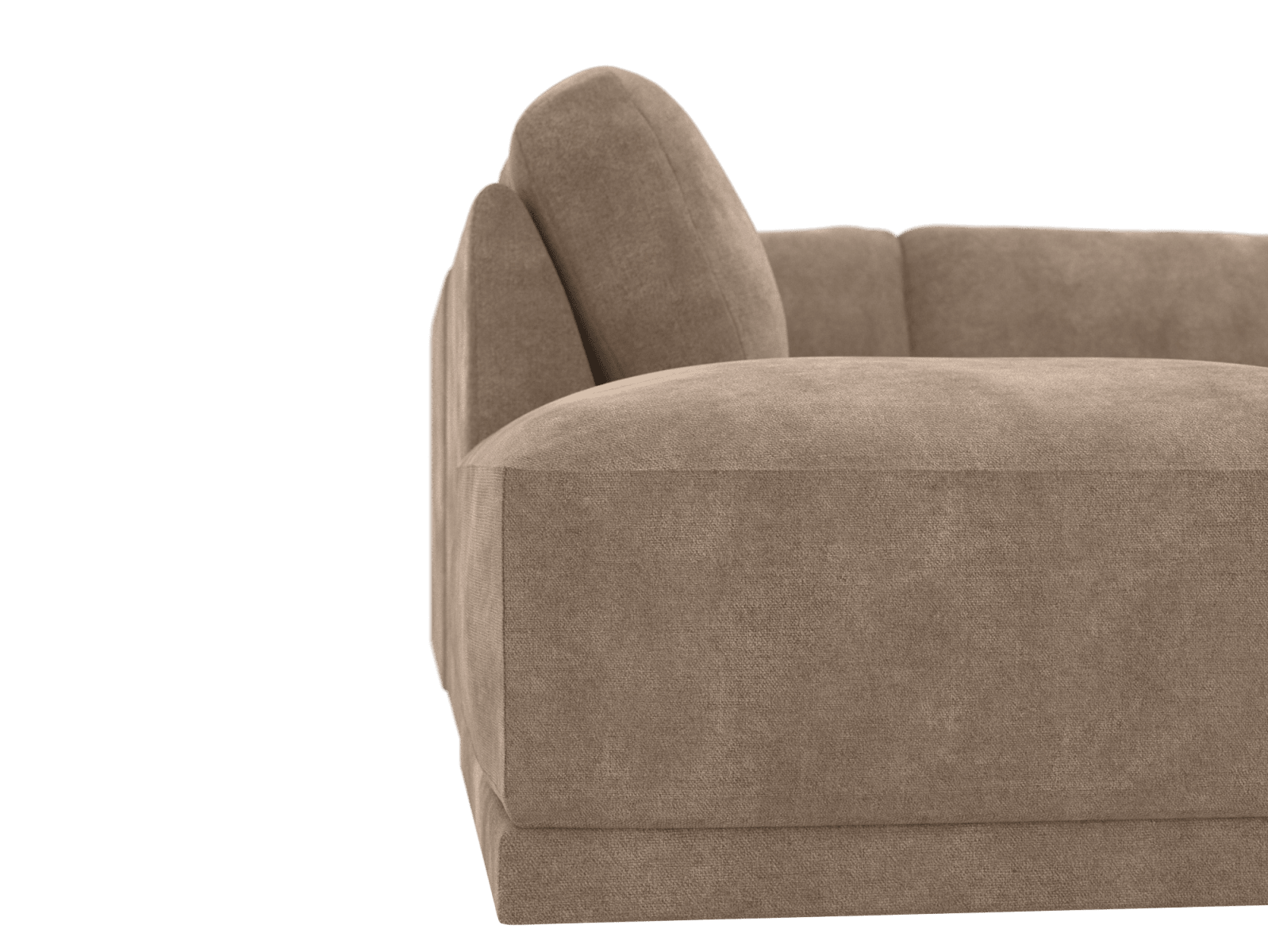 Emily Modular Sofa Tribute Walnut - 5 Piece color Tribute Walnut