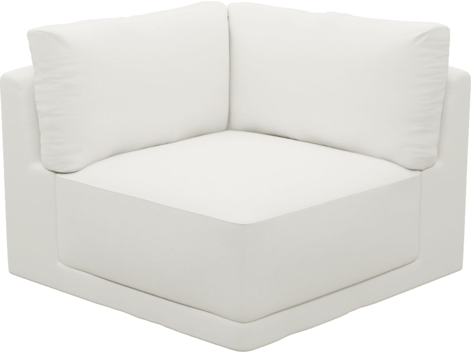 Haven Tribute Shell Corner Sofa Chair Module color Tribute Shell