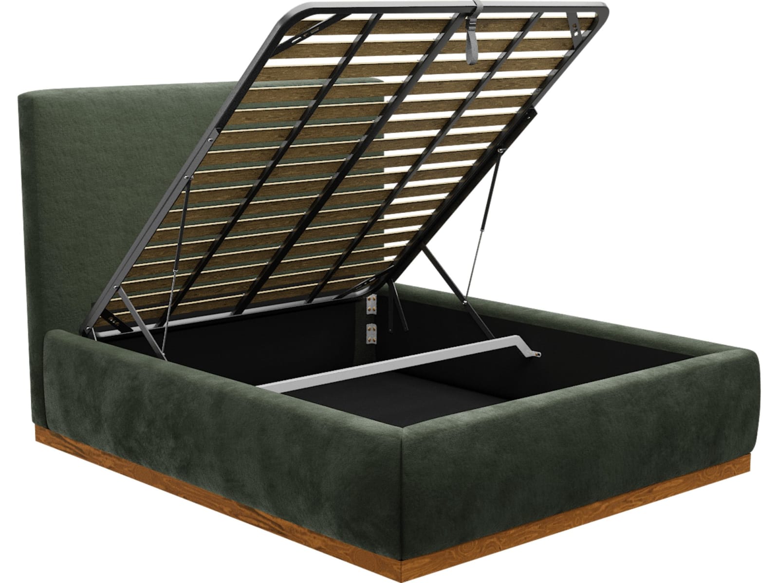 Haven Dark Gas Lift Bed Muse Forest color Muse Forest