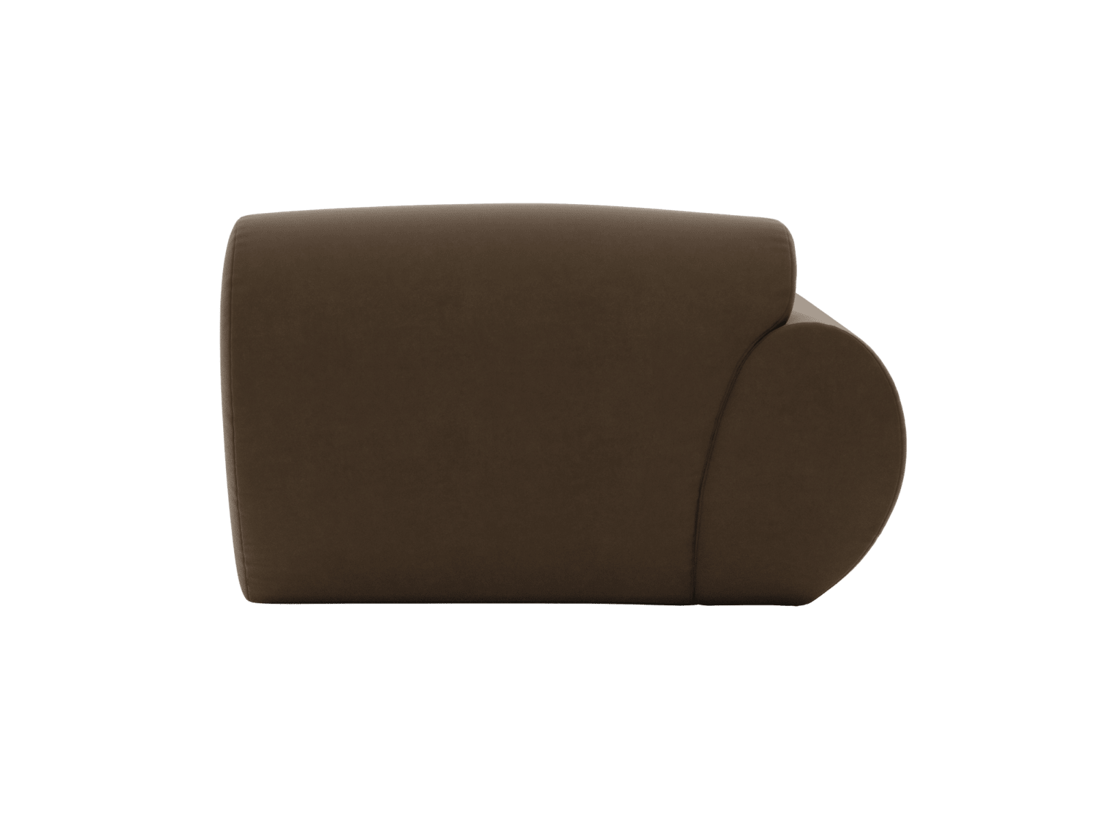 Malmo Blaze Mocha 1 Seat Left Arm Facing Sofa Module color Blaze Mocha