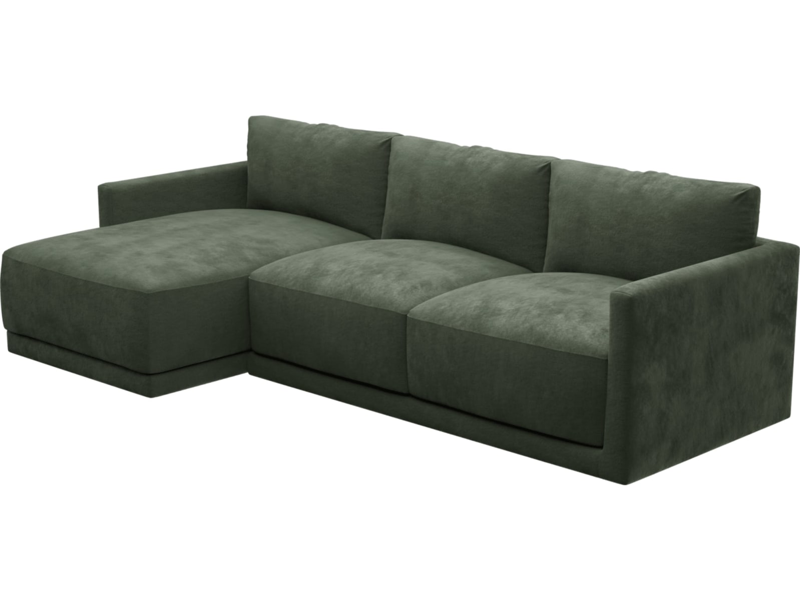 Haven Apt Muse Forest Chaise Sofa color Muse Forest