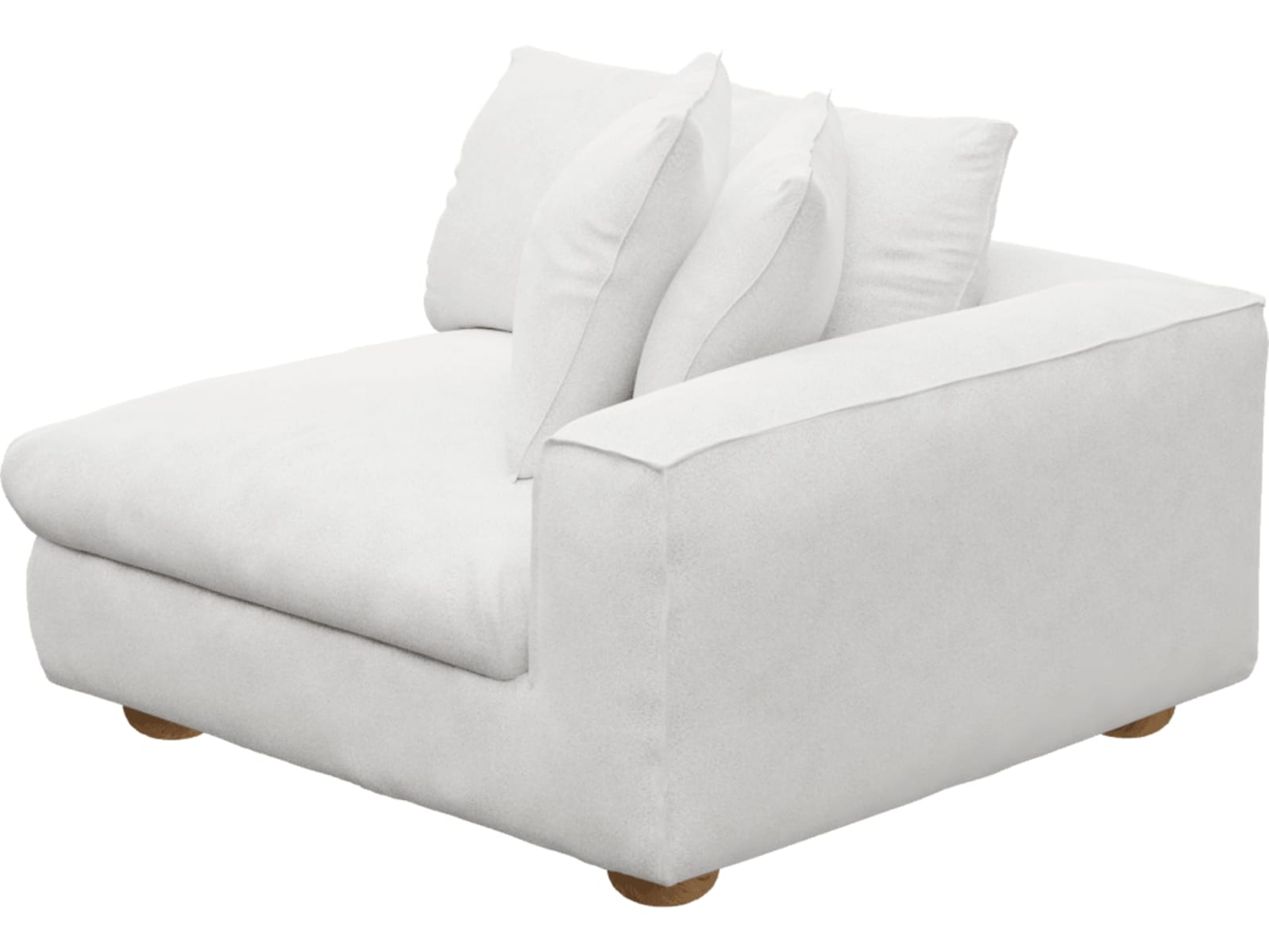 Tully Noa Fog Right Arm Facing Chair Module color Noa Fog