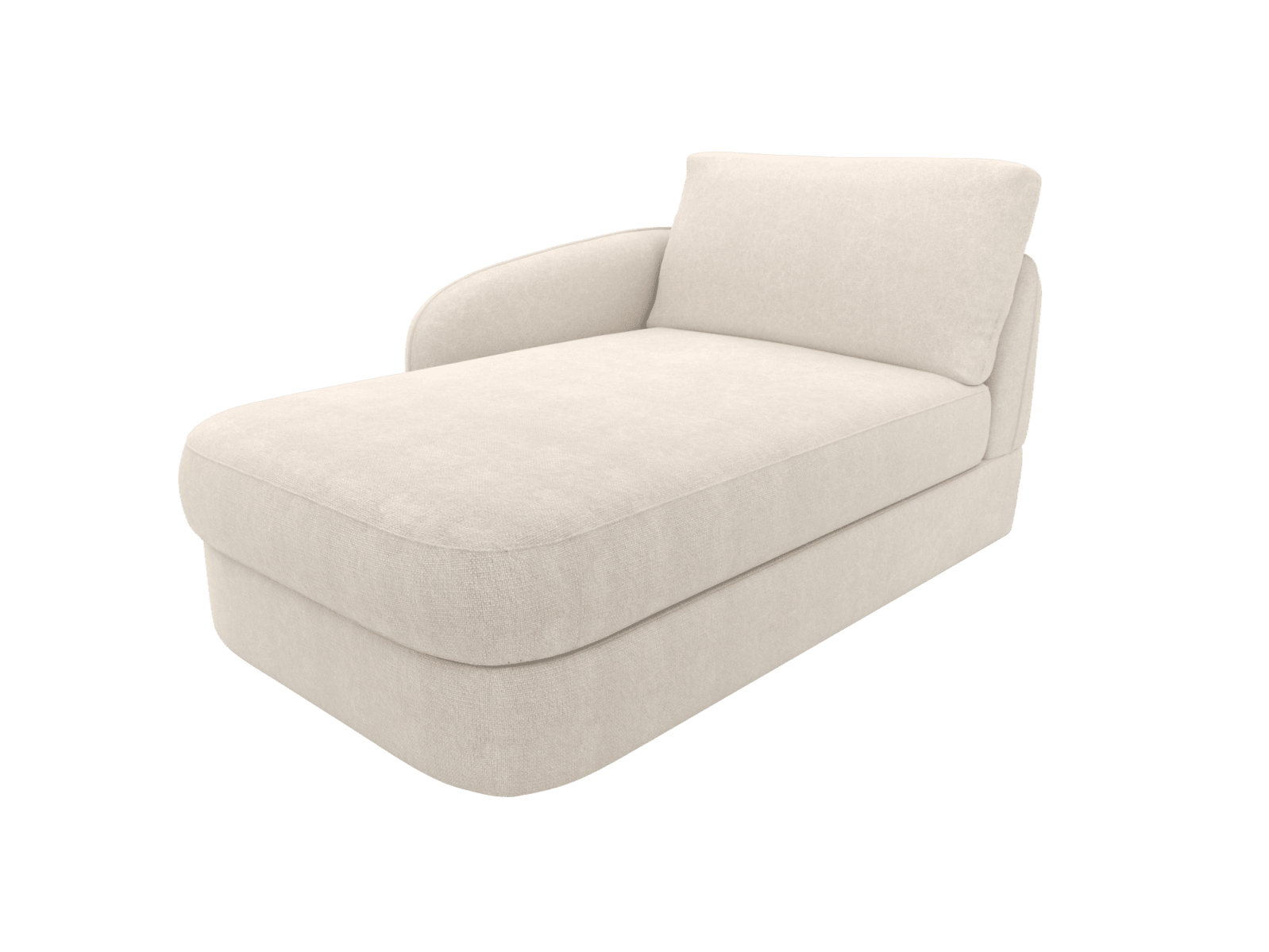 Esme View Cream Left Arm Facing Chaise Module color View Cream