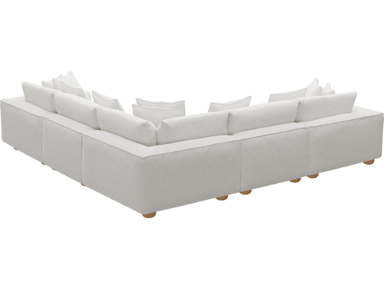 Tully Noa Fog Modular Sofa - 5 Piece color Noa Fog