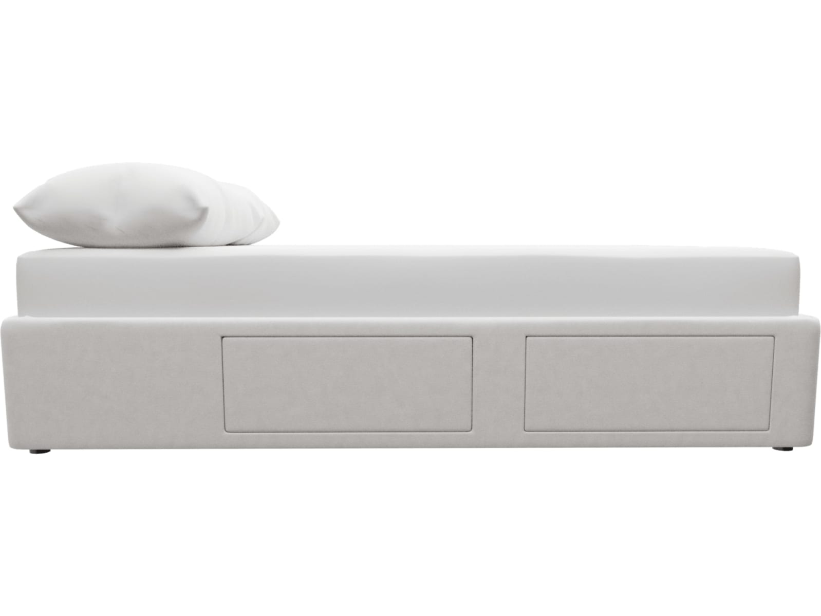 Zenith Storage Drawer Bed Base Muse Frost color Muse Frost