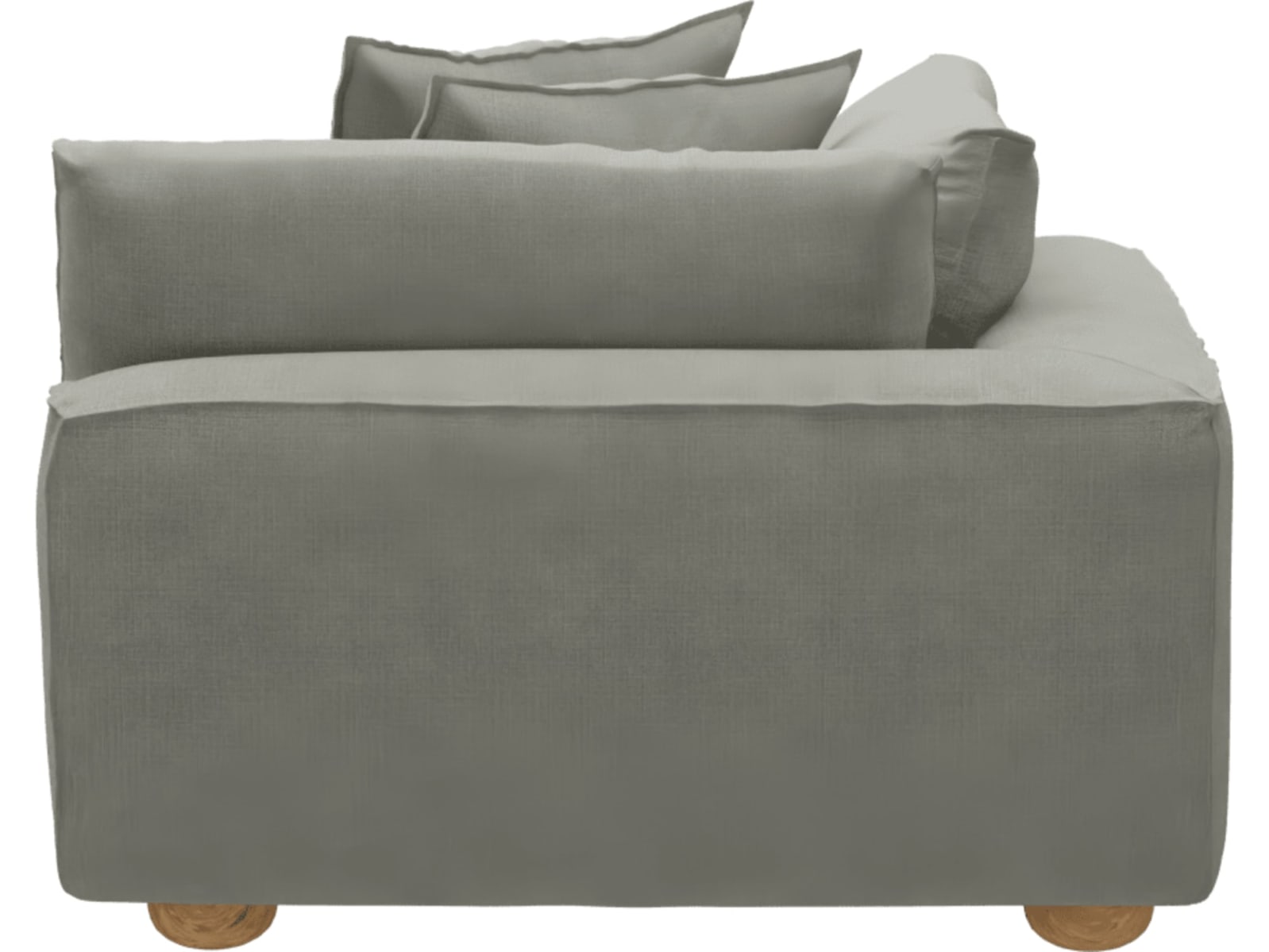 Tully Toorak Pebble Corner Sofa Chair Module color Toorak Pebble
