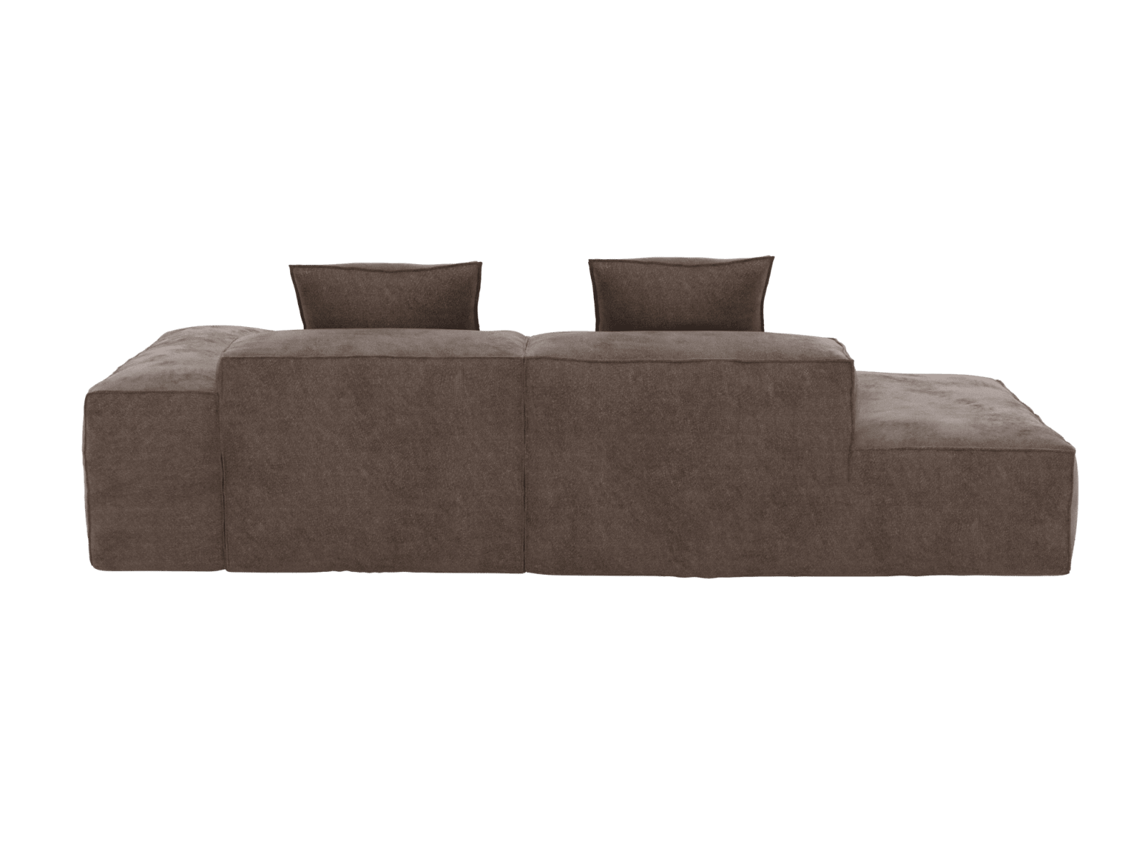 Riley Muse Mink 3 Seater Terminal Left Modular Sofa color Muse Mink