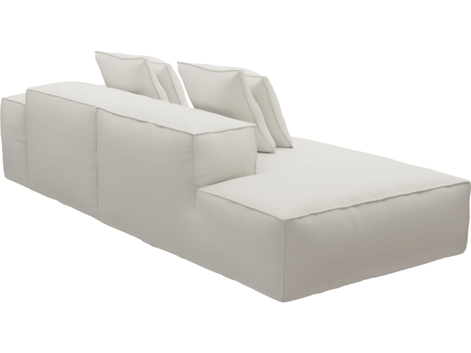 Riley Tribute Ice Modular Sofa - 1x Arm, 1x Armless, 1x Left Terminal color Tribute Ice