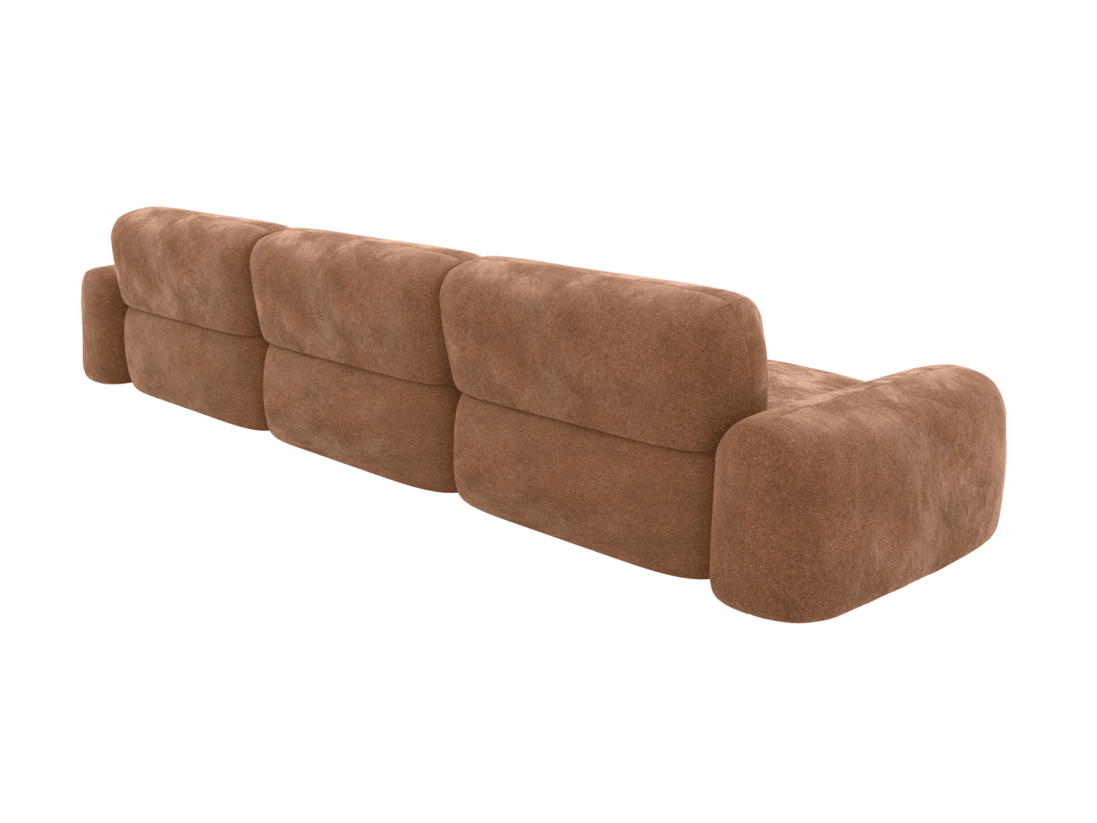 Beckett Tribute Chestnut Modular Chaise Sofa - 3 Seater color Tribute Chestnut