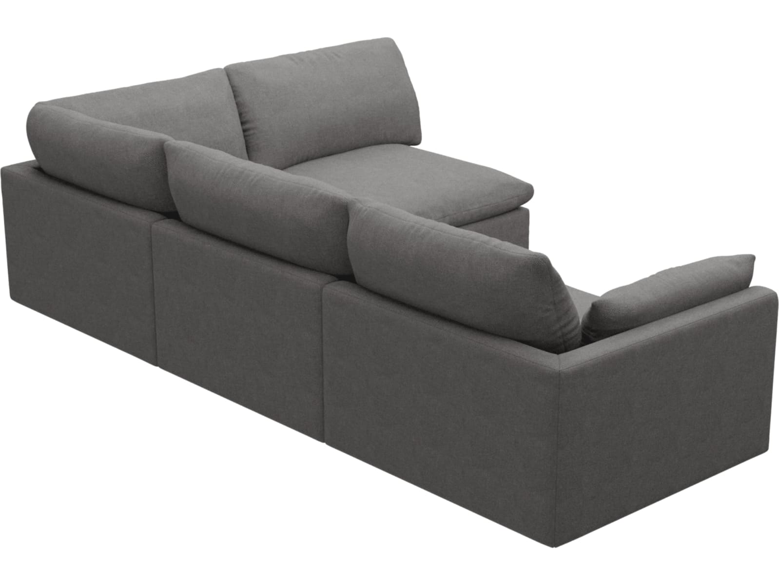 Willow California Slate Corner Sofa - 4 Seater RAF Terminal color California Slate