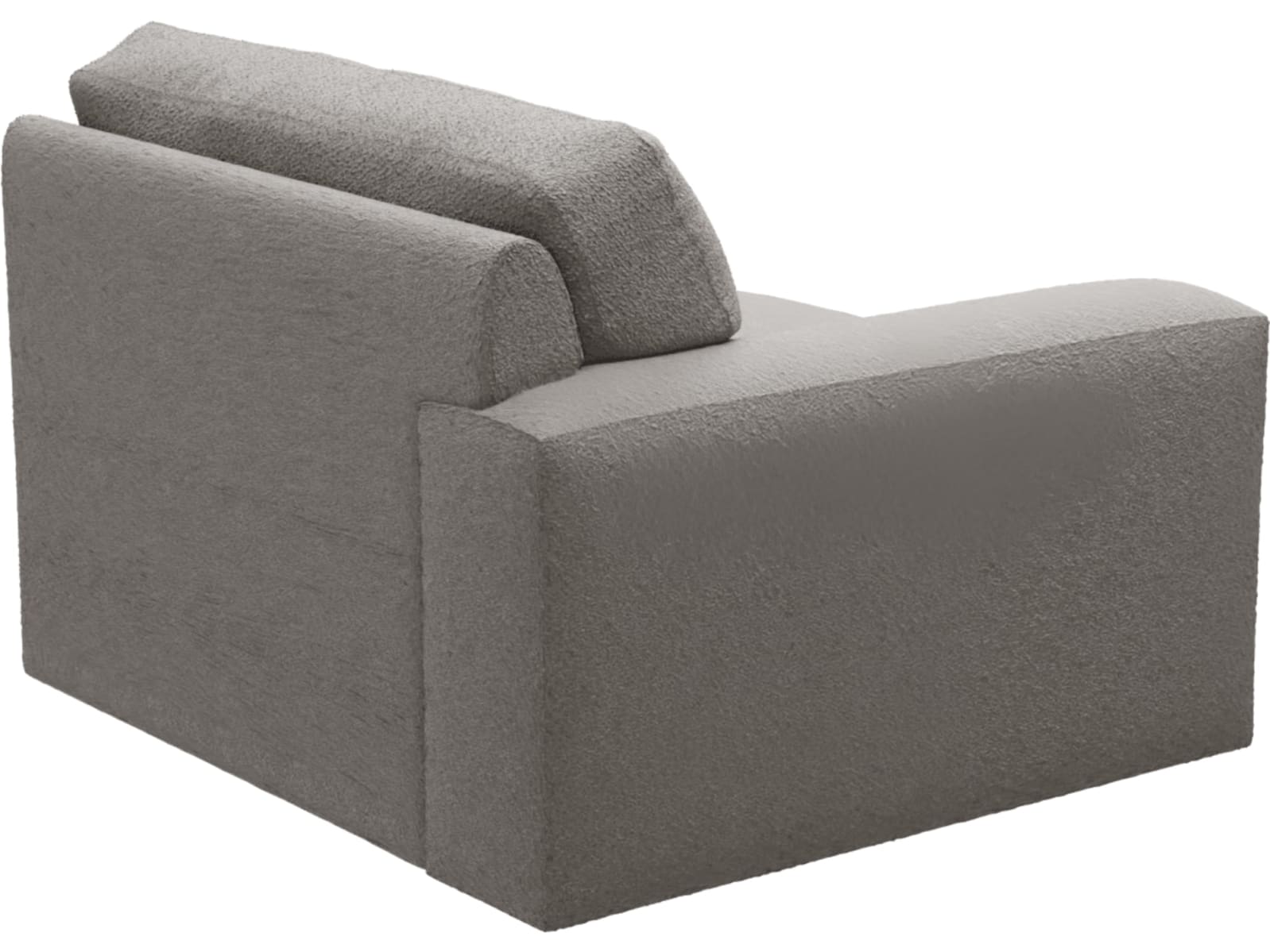 Monica Boucle Pumice Left Arm Facing Chair Module color Boucle Pumice