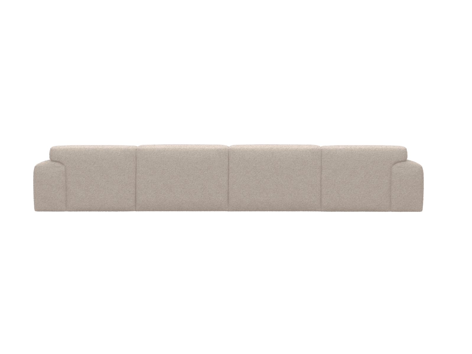Copenhagen Boucle Pumice Chaise Sofa - 5 Seater U Shaped Modular color Boucle Pumice