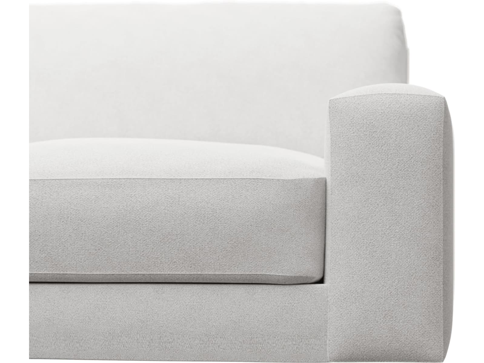 Monica Noa Fog Chaise Sofa - 3 Seater color Noa Fog
