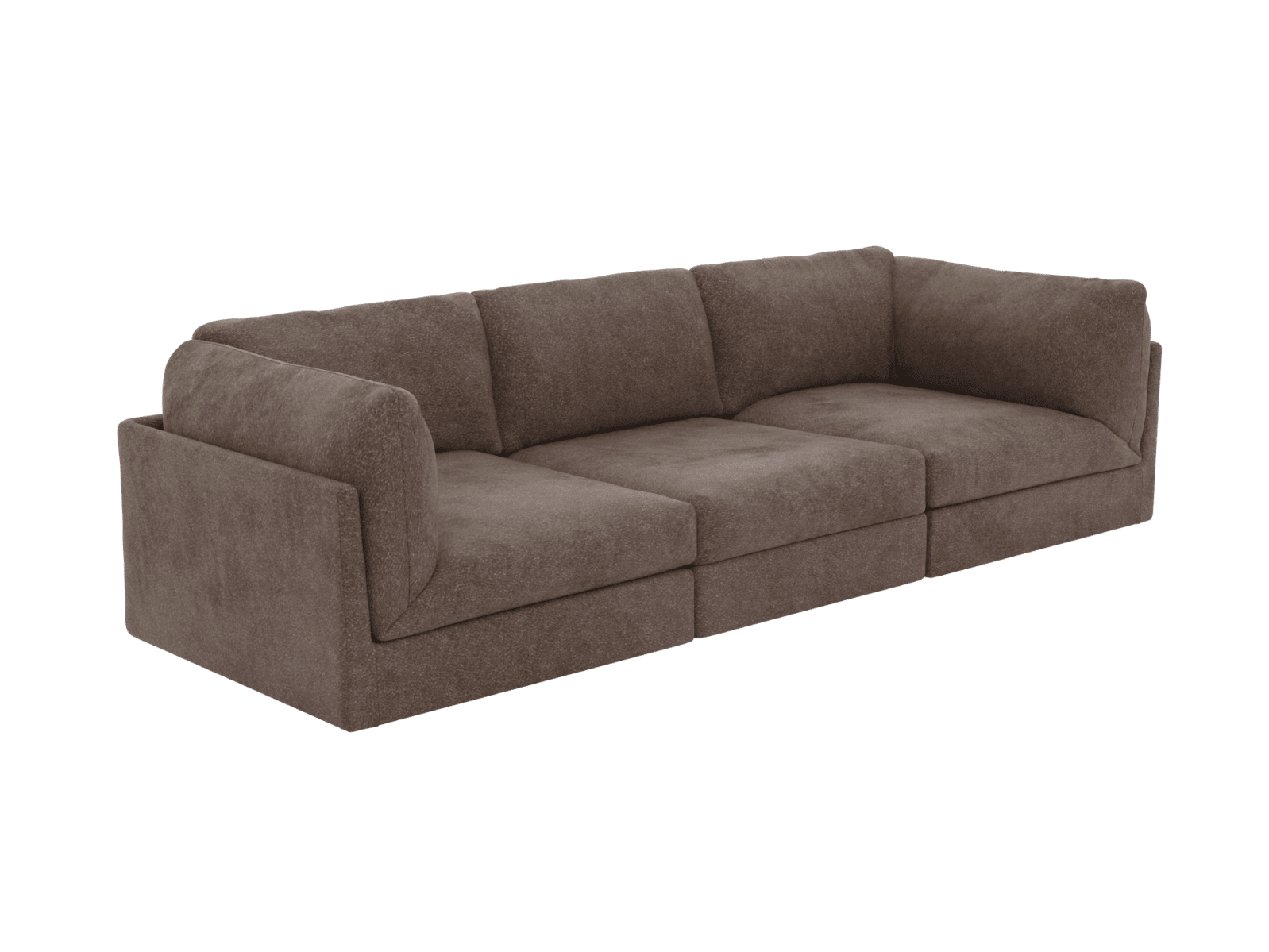 Finley Muse Mink Modular Sofa - 3 Seater color Muse Mink