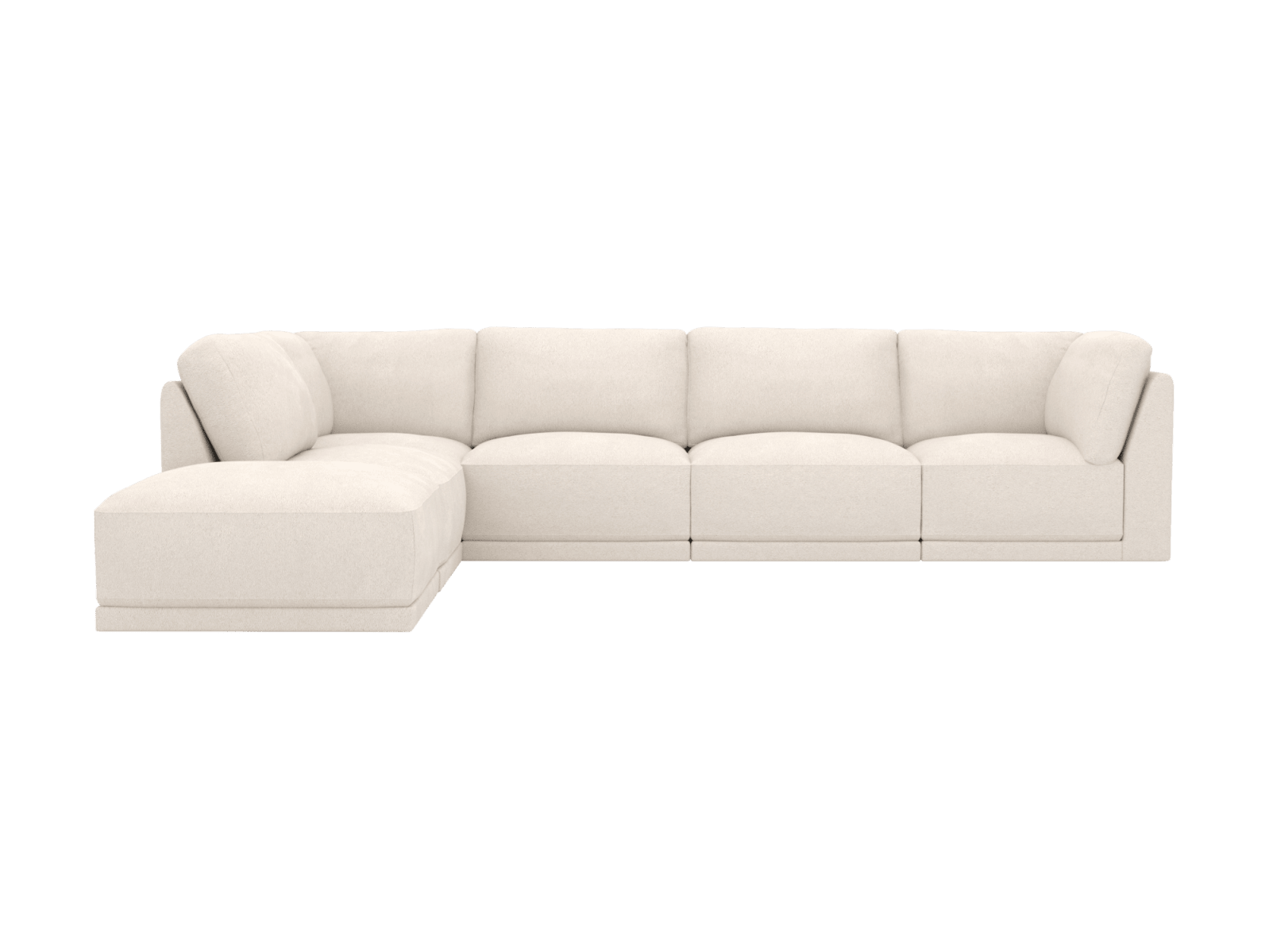 Emily Kent Bisque Modular Sofa - 6 Seater color Kent Bisque