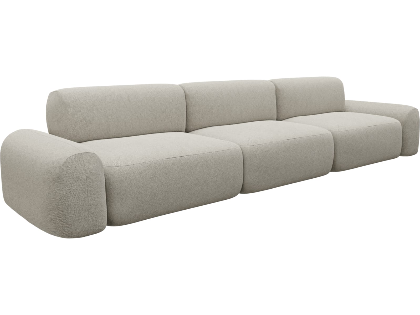 Beckett Noa Desert Modular Sofa - 3 Seater color Noa Desert