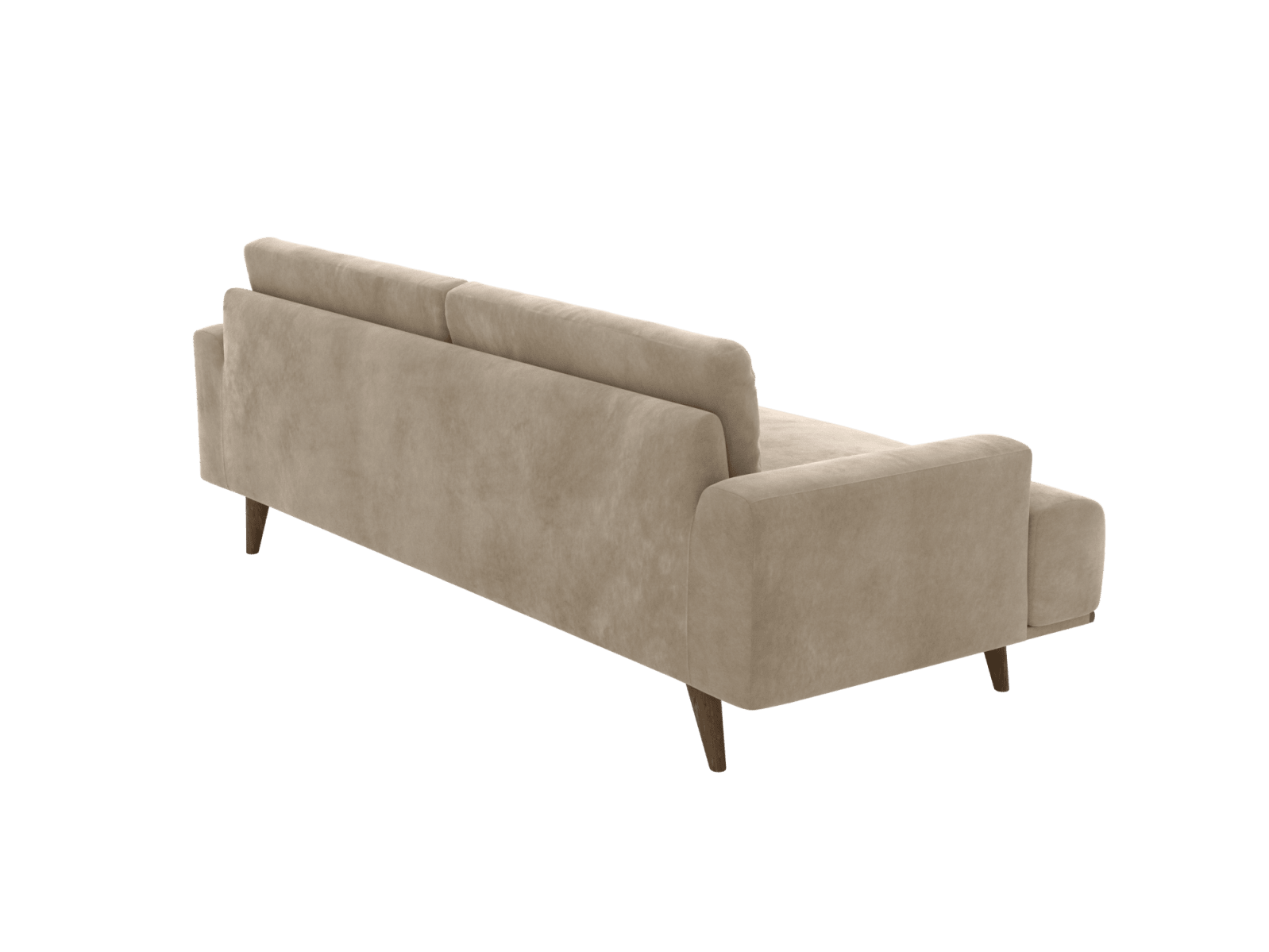 Dane Muse Soft Brown Sofa - 3 Seater color Muse Soft Brown