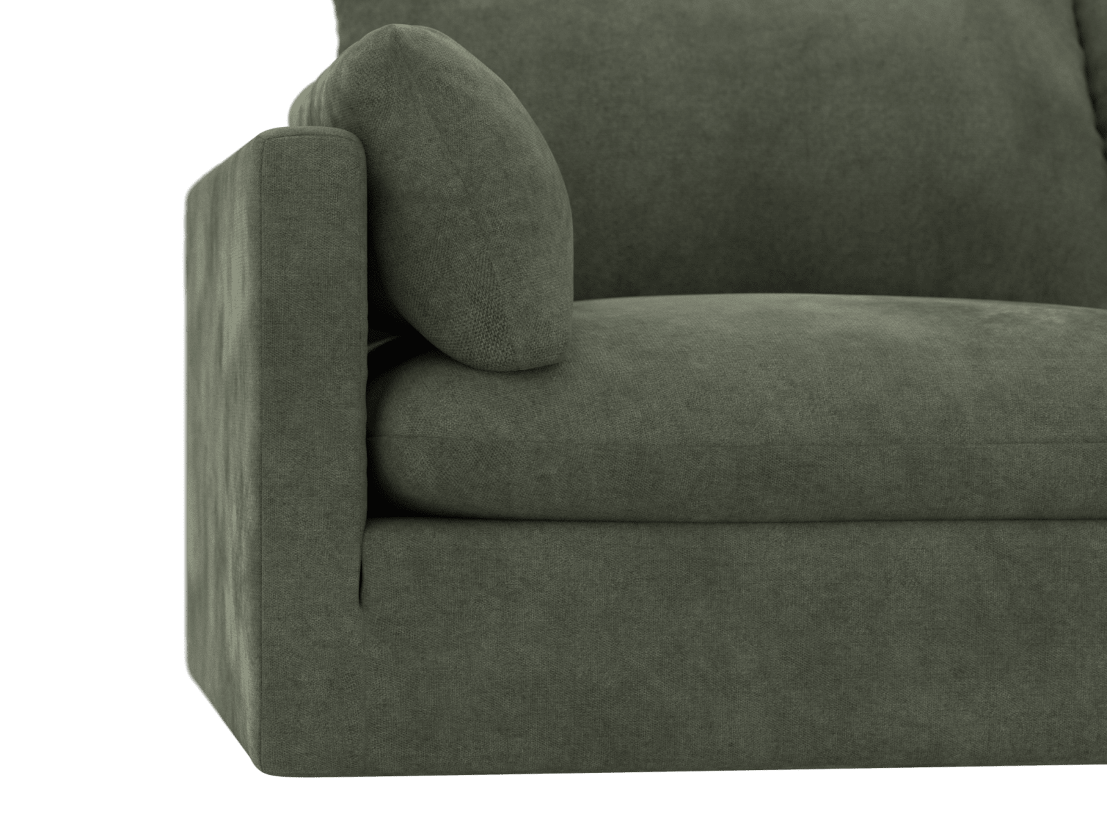 Willow Muse Forest Chaise Sofa - 3 Seater color Muse Forest