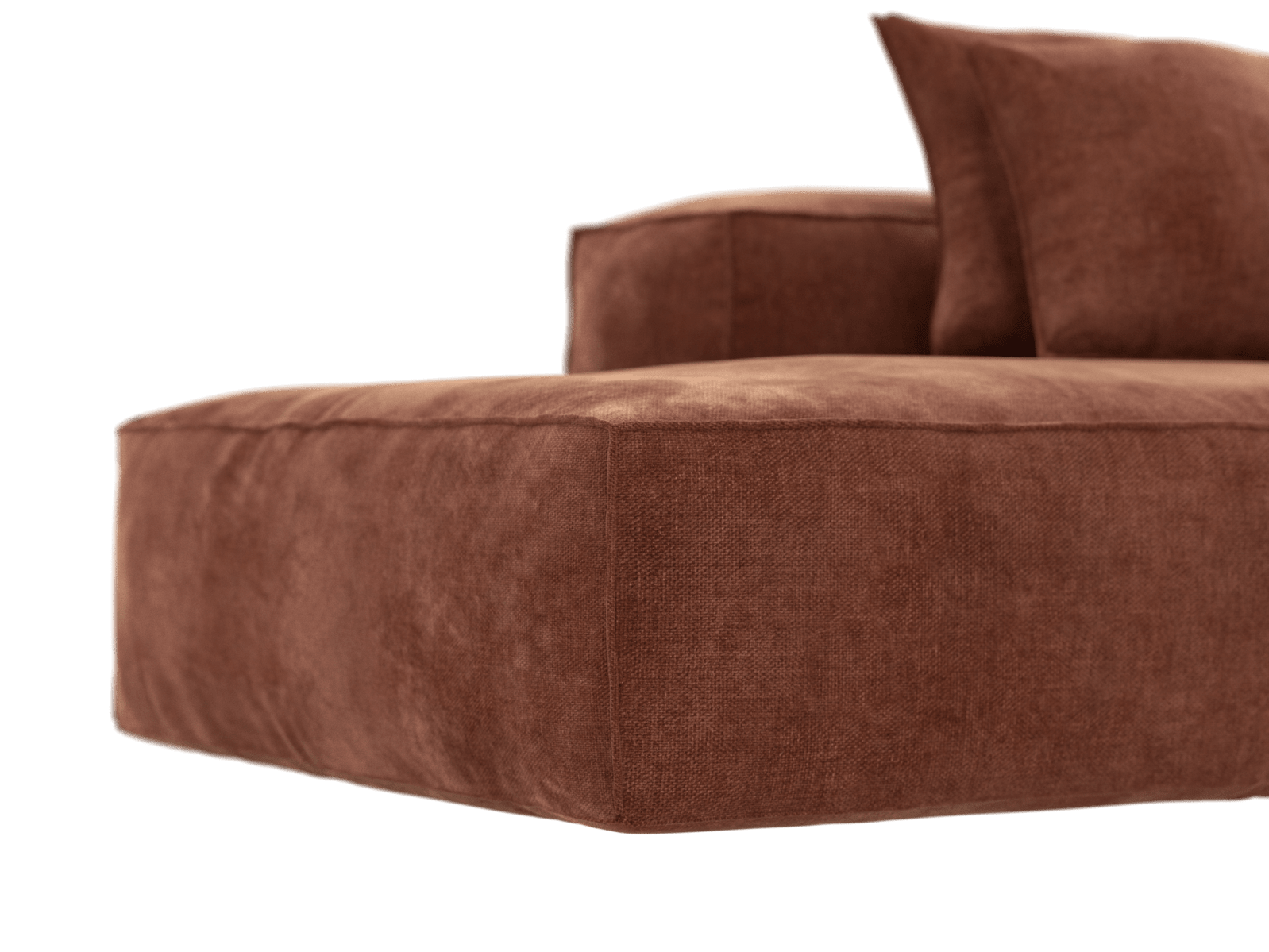 Riley Muse Rust Terminal Left Sofa Module color Muse Rust