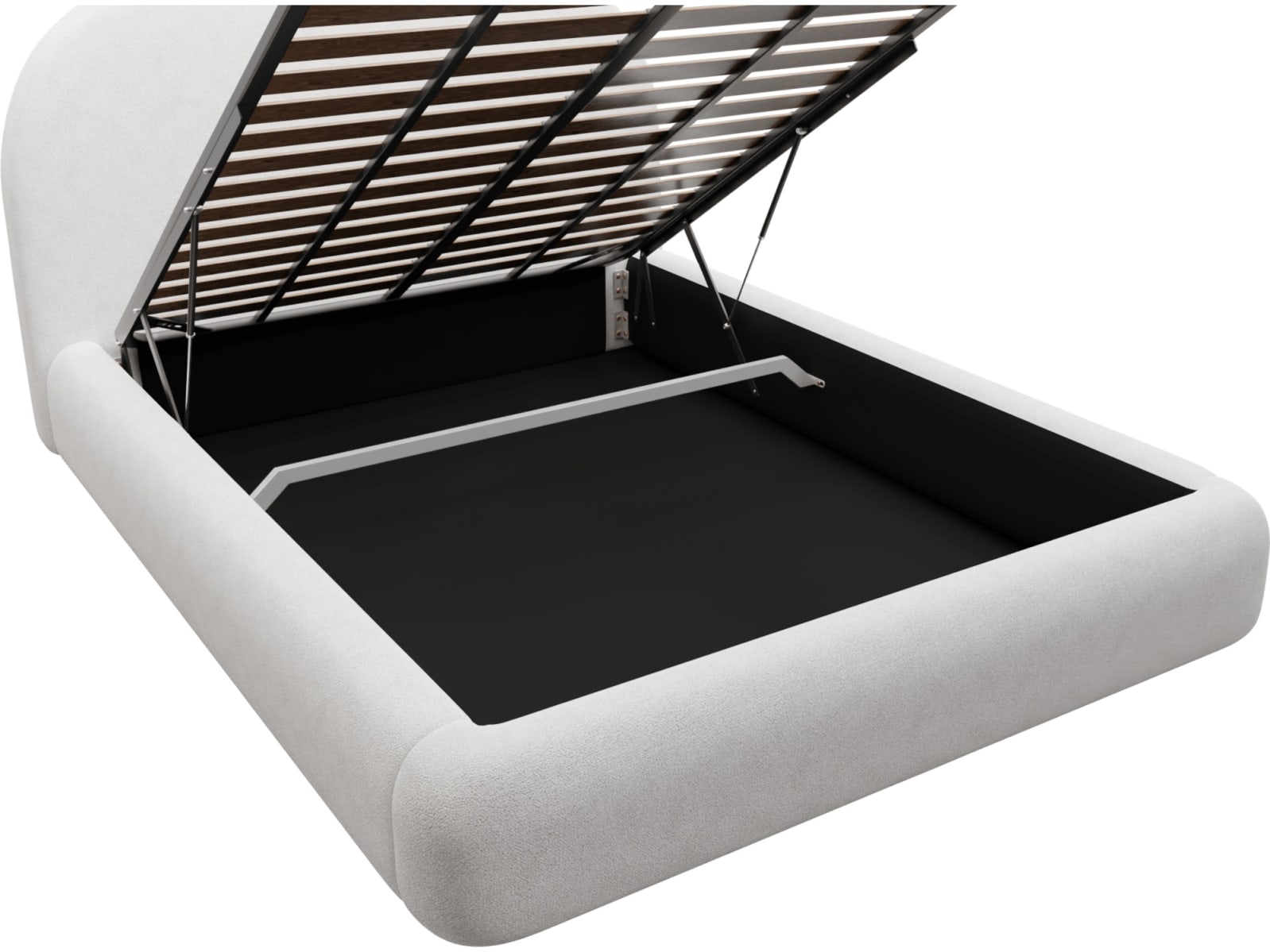 Capri Gas Lift Bed Noa Fog color Noa Fog