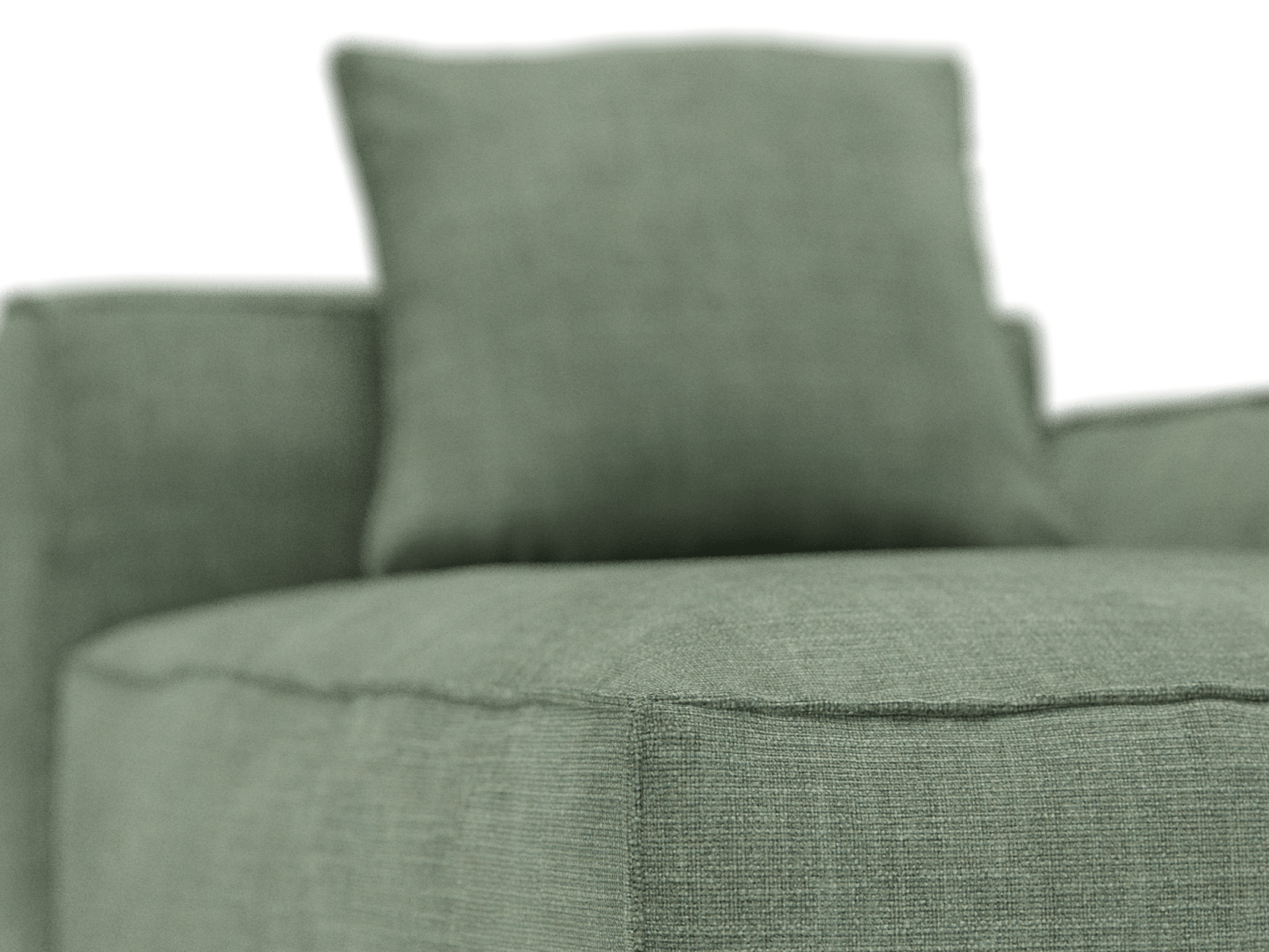 Riley Apt Tribute Dark Jade Chaise Right Arm Facing Sofa Module color Tribute Dark Jade