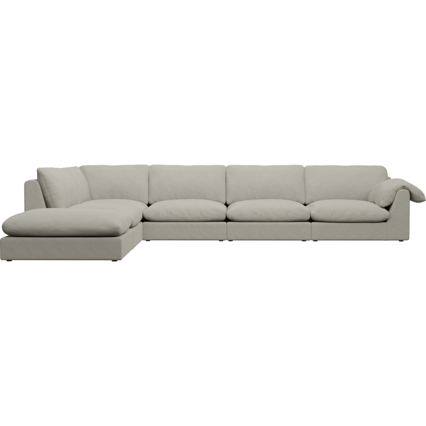 Ludlow California Ivory Sofa - 6 Seater LAF Terminal color California Ivory