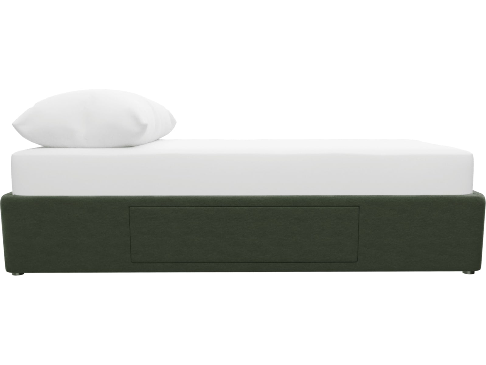 Zenith Kids 1 Storage Drawer Bed Base Muse Forest color Muse Forest