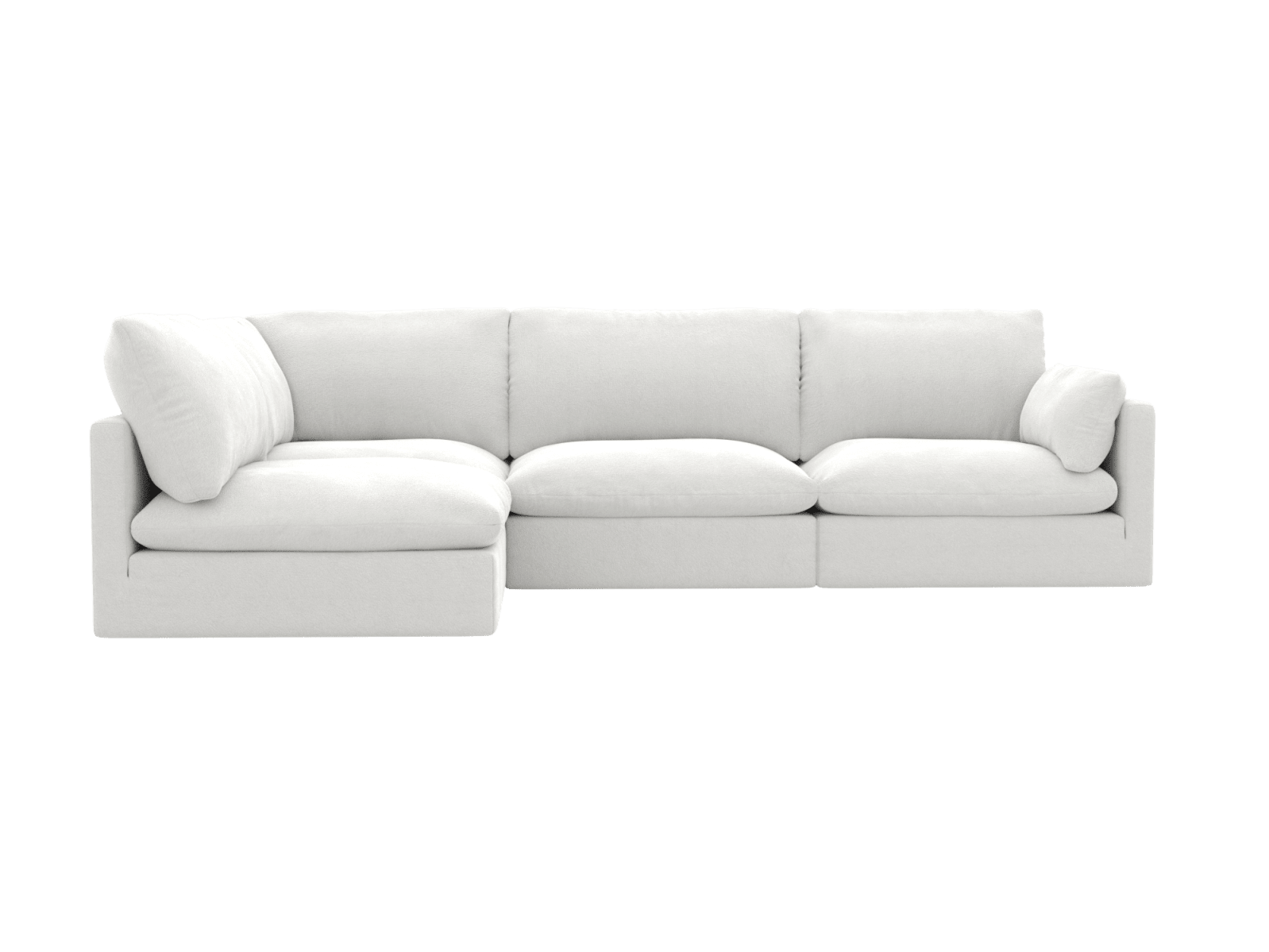 Willow Muse Frost Corner Sofa - 4 Seater LAF Terminal color Muse Frost