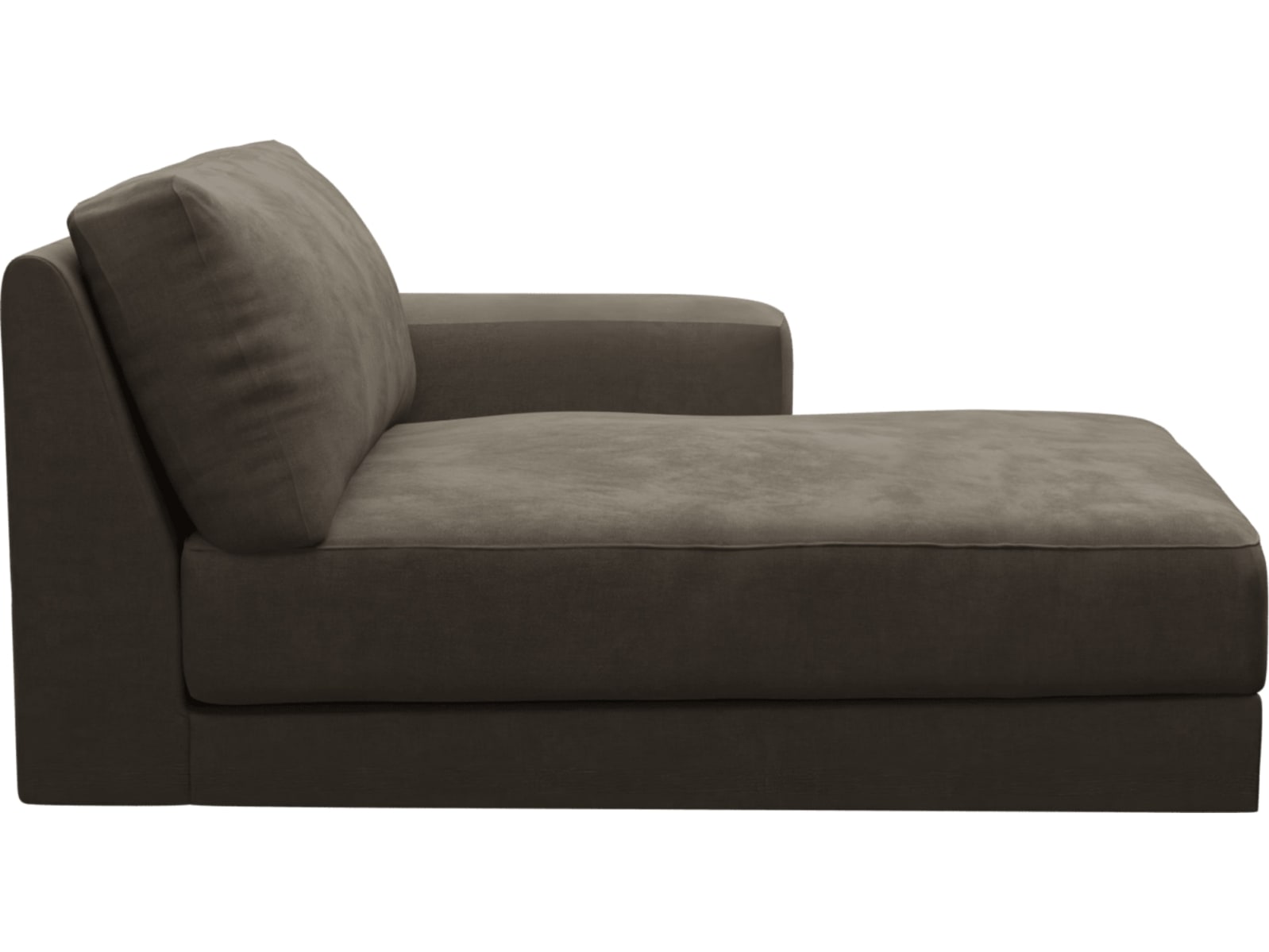 Monica Muse Mink Right Arm Facing Chaise Module color Muse Mink