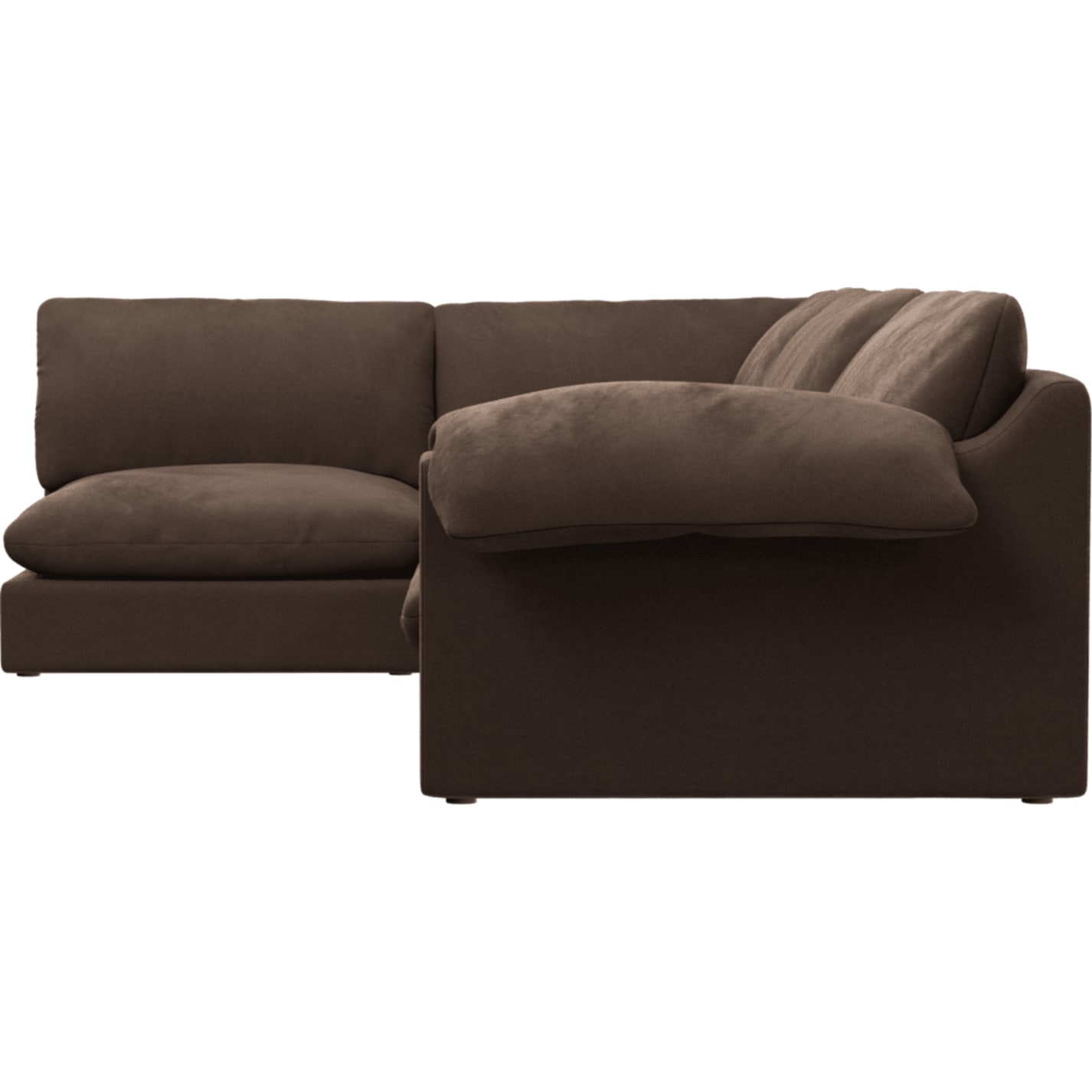 Ludlow Muse Chocolate Sofa - 4 Seater LAF Terminal color Muse Chocolate